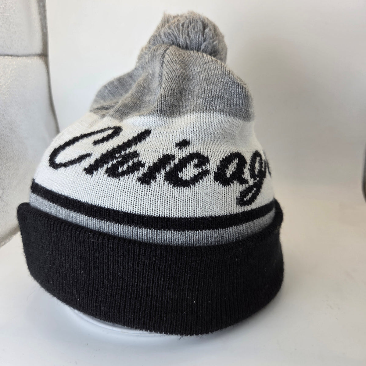 Chicago White Sox Knit Pom Beanie Hat MLB Winter Cap Unbranded