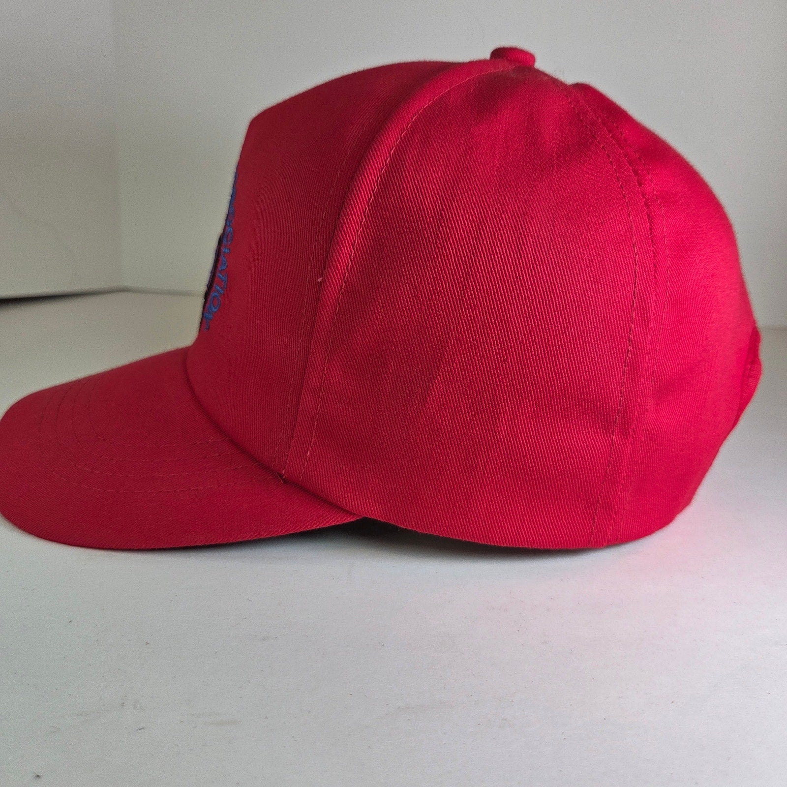 Vintage ASA (American Speed Association) Racing Snapback Hat Red Made in USA