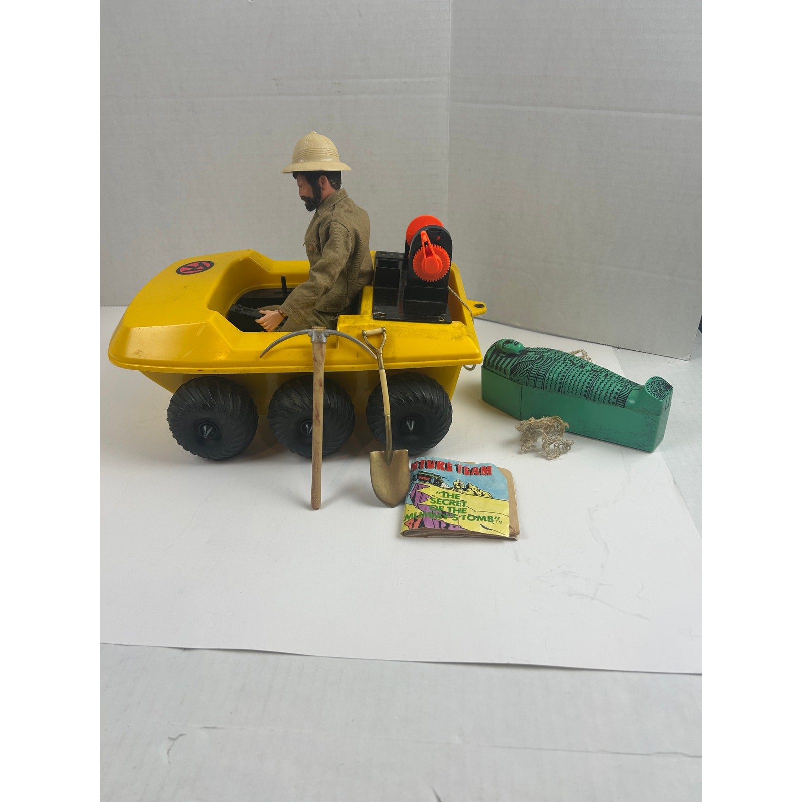 G.I. Joe Adventure Team Secret of the Mummy’s Tomb ATV Sarcophagus Set 1971