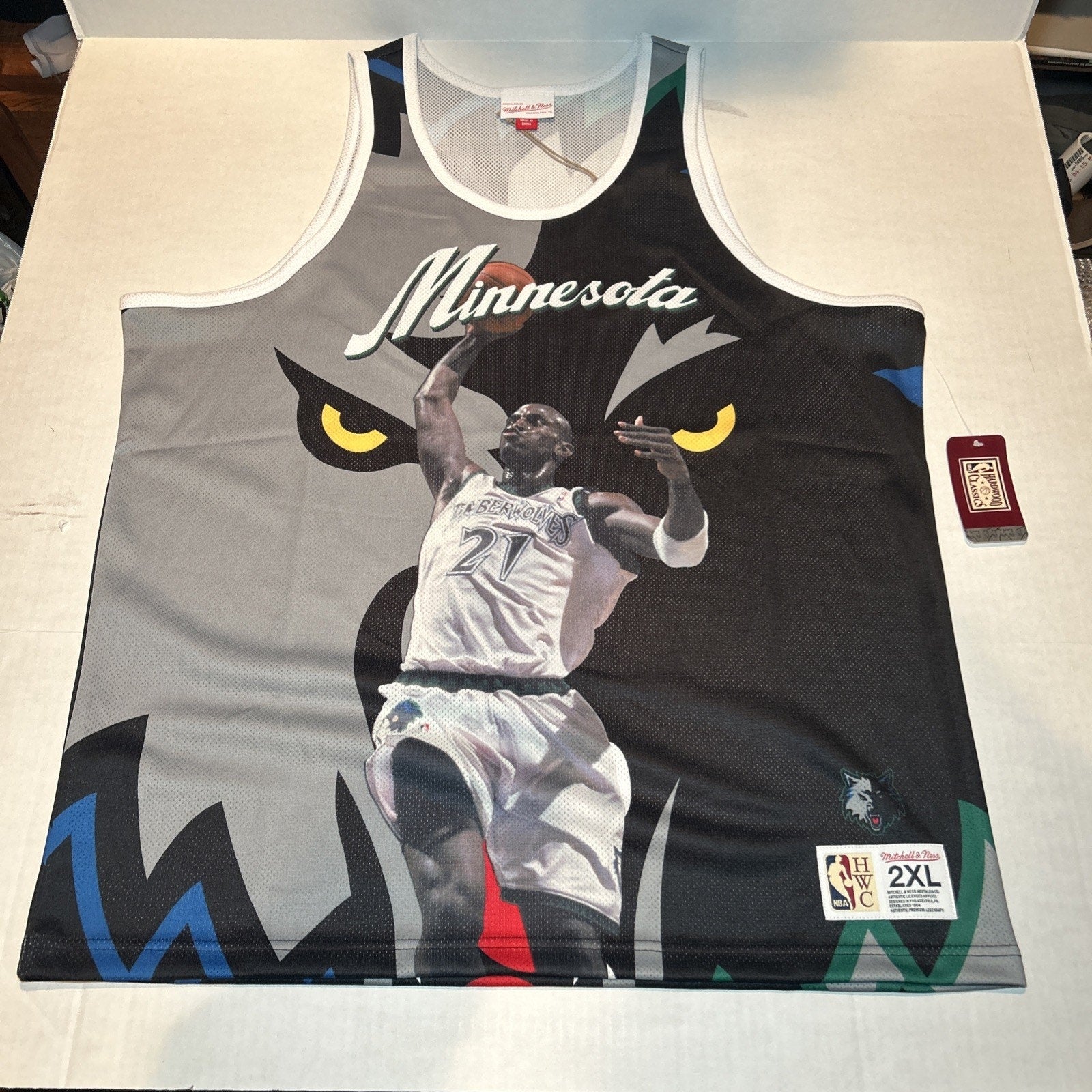 Kevin Garnett Timberwolves Mitchell & Ness NBA Sublimated Player Tank Size 2XL