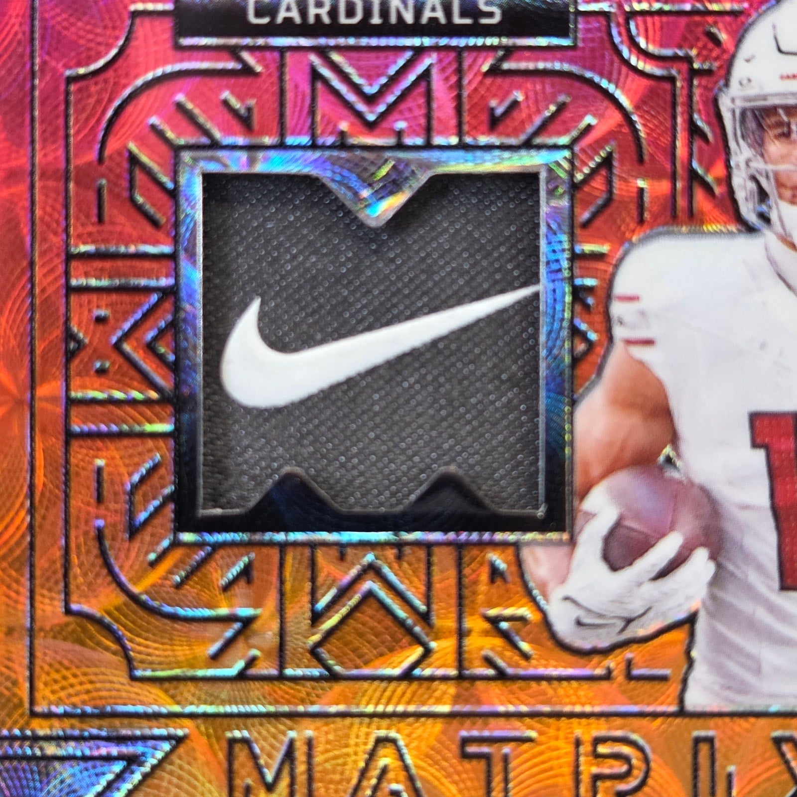 2024 Panini Obsidian Michael Wilson Nike Swoosh Patch Auto /6 Cardinals