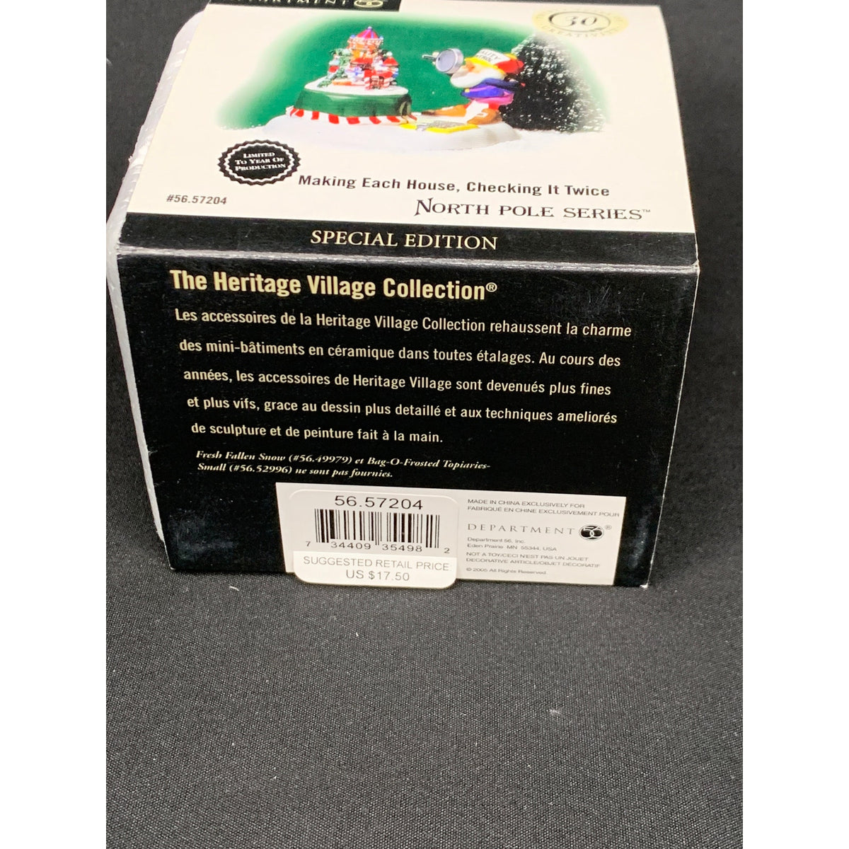 Dept 56 Making Each House Checking It Twice 57204 North Pole Special Edition