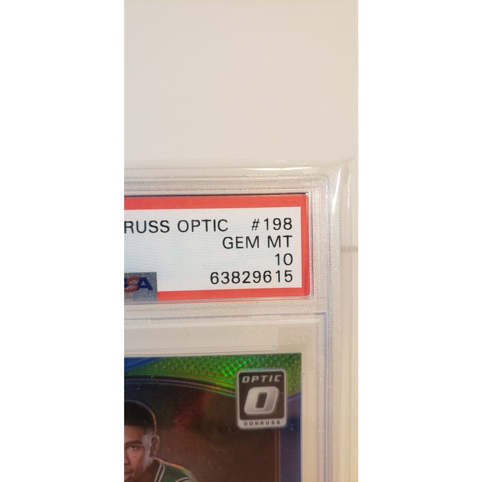2017 Donruss Optic Jayson Tatum Lime Green #198 /175 PSA 10 Rookie RC