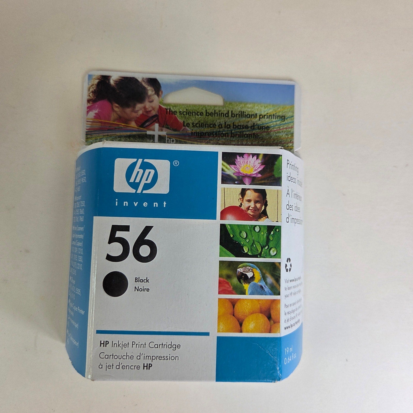 HP 56 Black Ink Cartridge C6656AC Sealed Genuine OEM Expired 2006