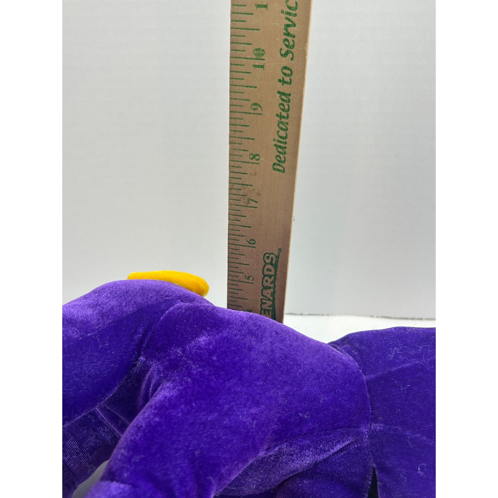 Toy Network Purple Dog Plush Stuffed Animal Yellow Spots Tongue Out 2003 NWT