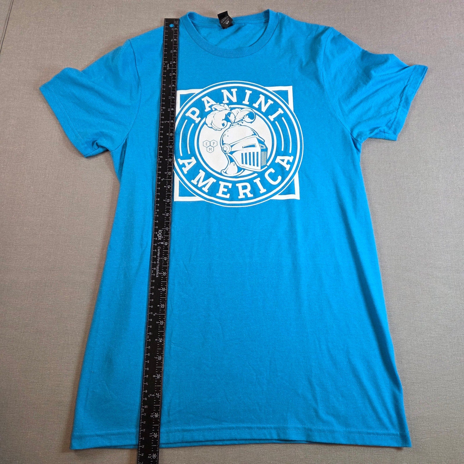 Panini America Graphic Tee Blue District Concert T-Shirt Size S 50/50 Blend