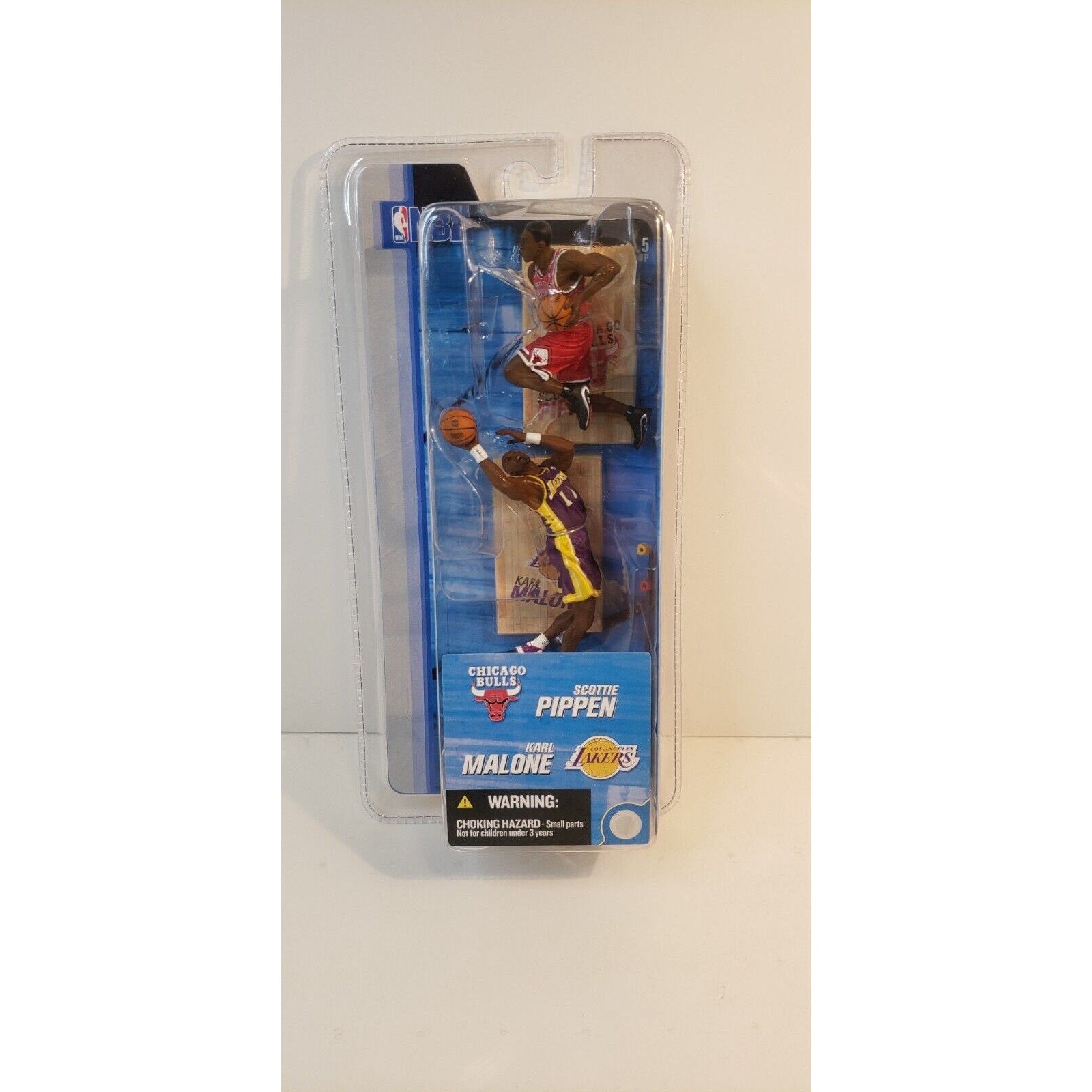 Scottie Pippen Karl Malone Bulls & Lakers 3" McFarlane 2-pack NEW