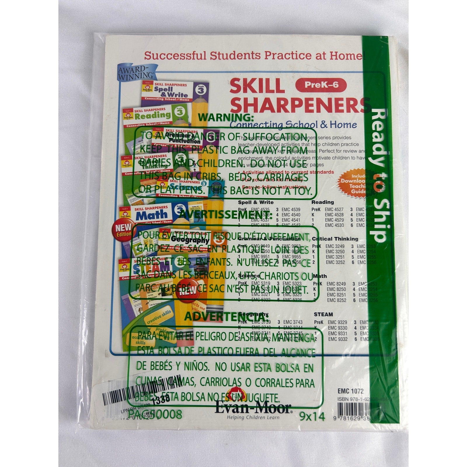Evan-Moor Daily Summer Activities Grades 1-2 Educational Workbook Sealed