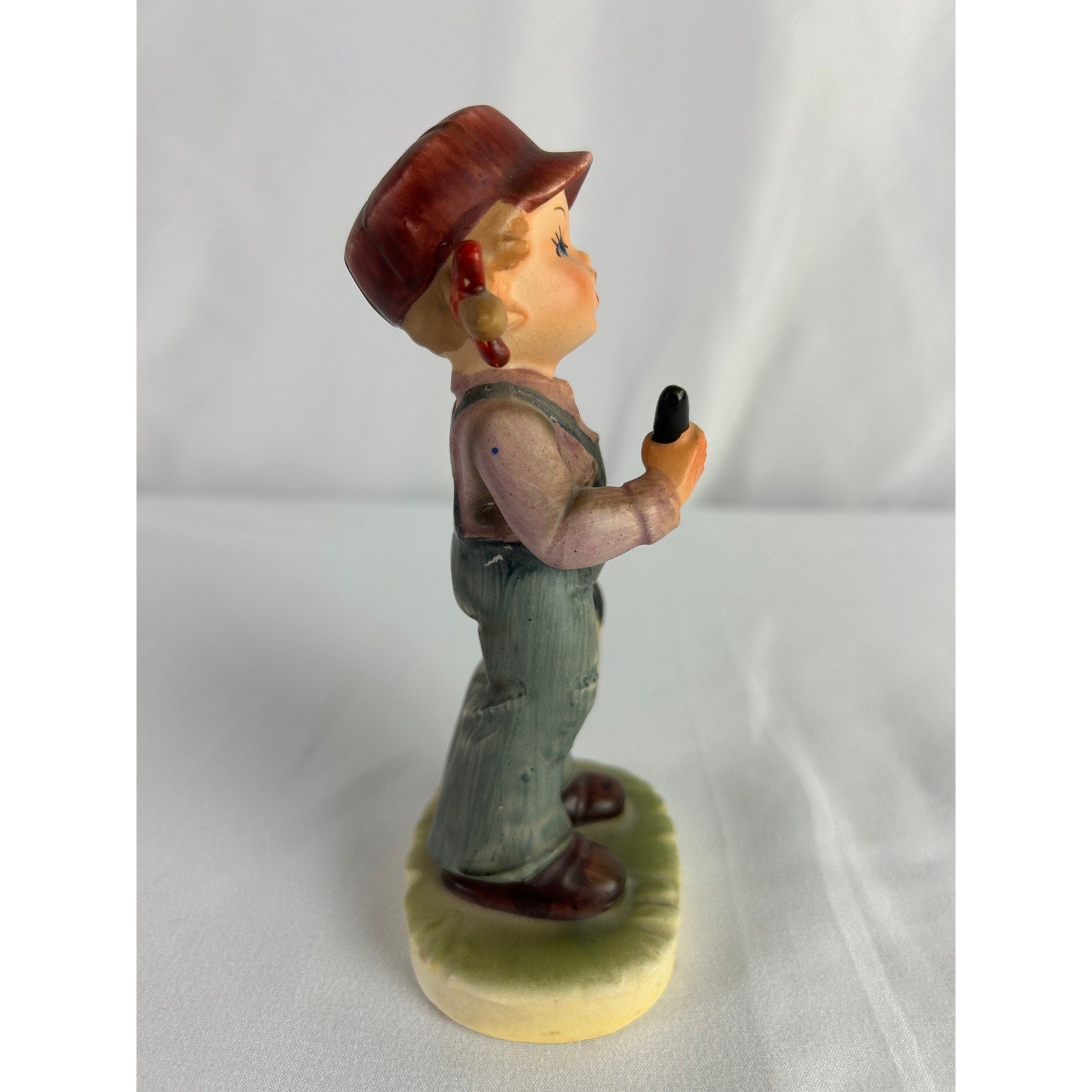 Vintage Napcoware Girl Painting Figurine Paint Brush Bucket C8748