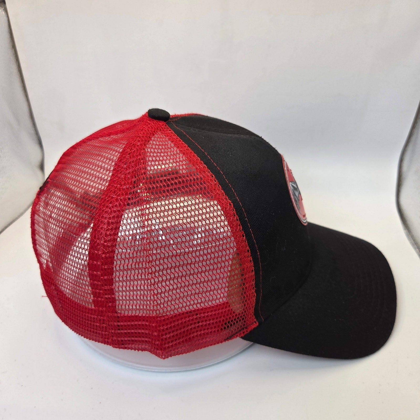 Bacardi Trucker Hat Mesh Snapback Black Red Bat Logo Marca De Fabrica 2021 OSFA