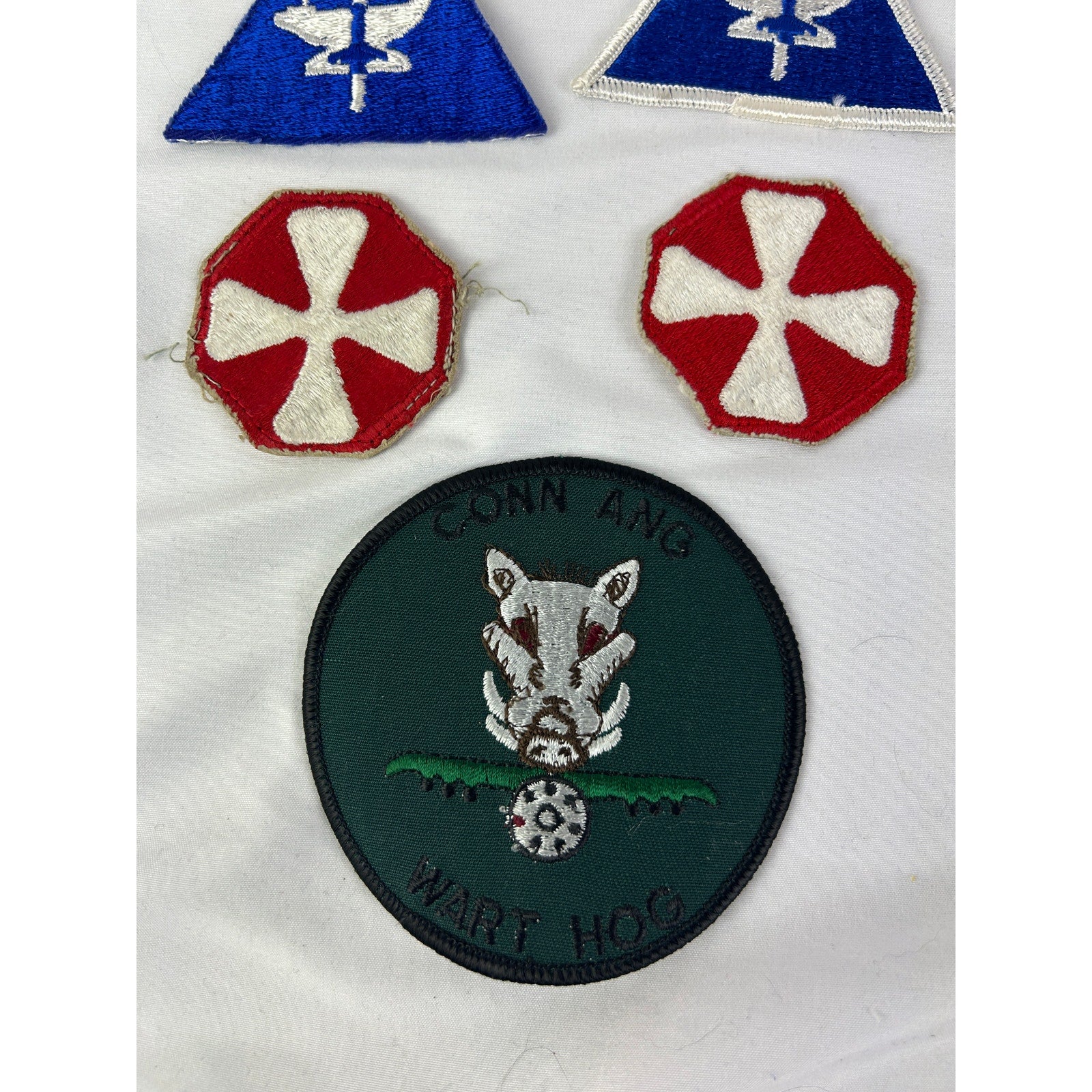 Vintage US Army Patch Lot Name Tapes DUI Insignia Mixed 19pc