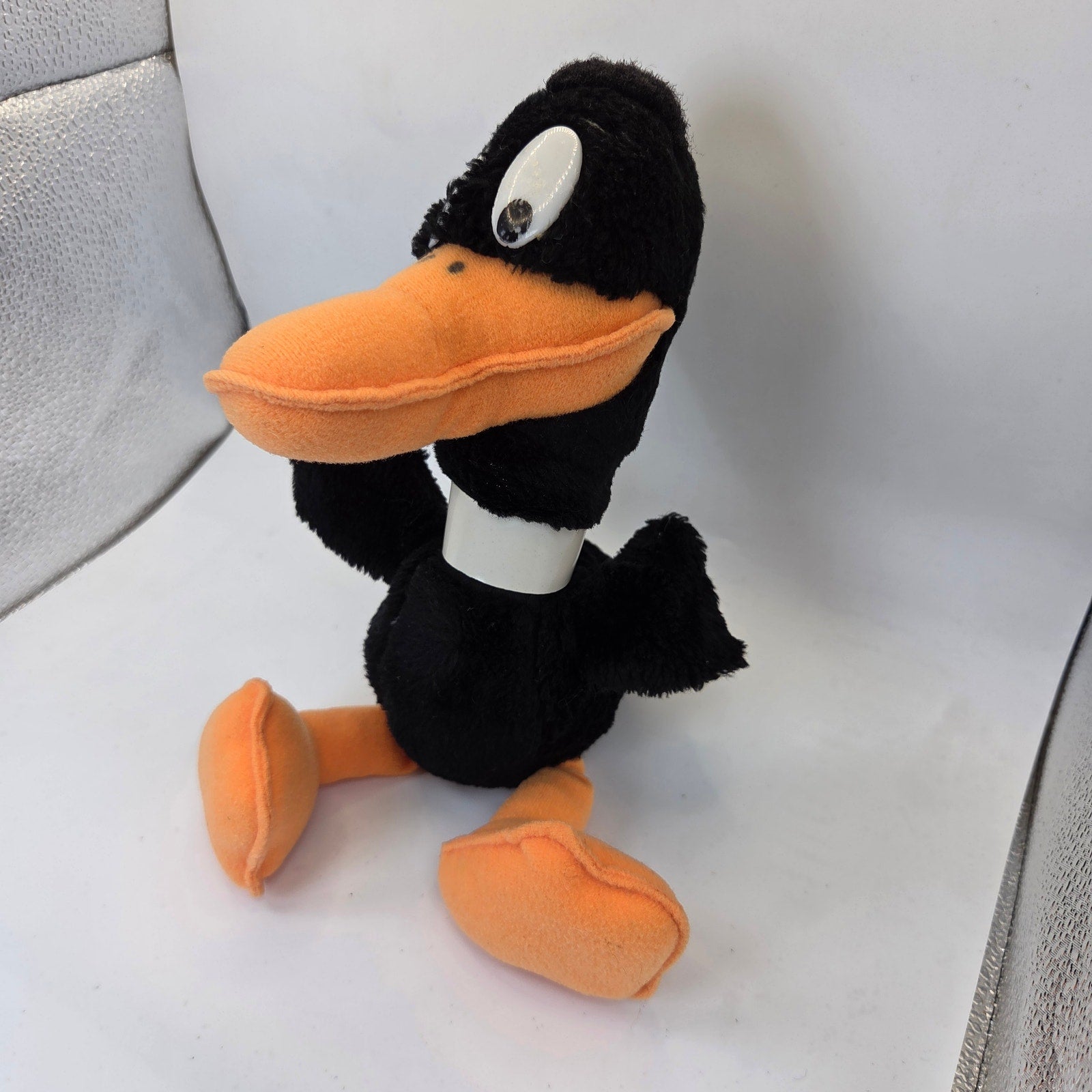 Warner Bros Daffy Duck Plush 1987 Mighty Star Korea Item 1621 Vintage Toy