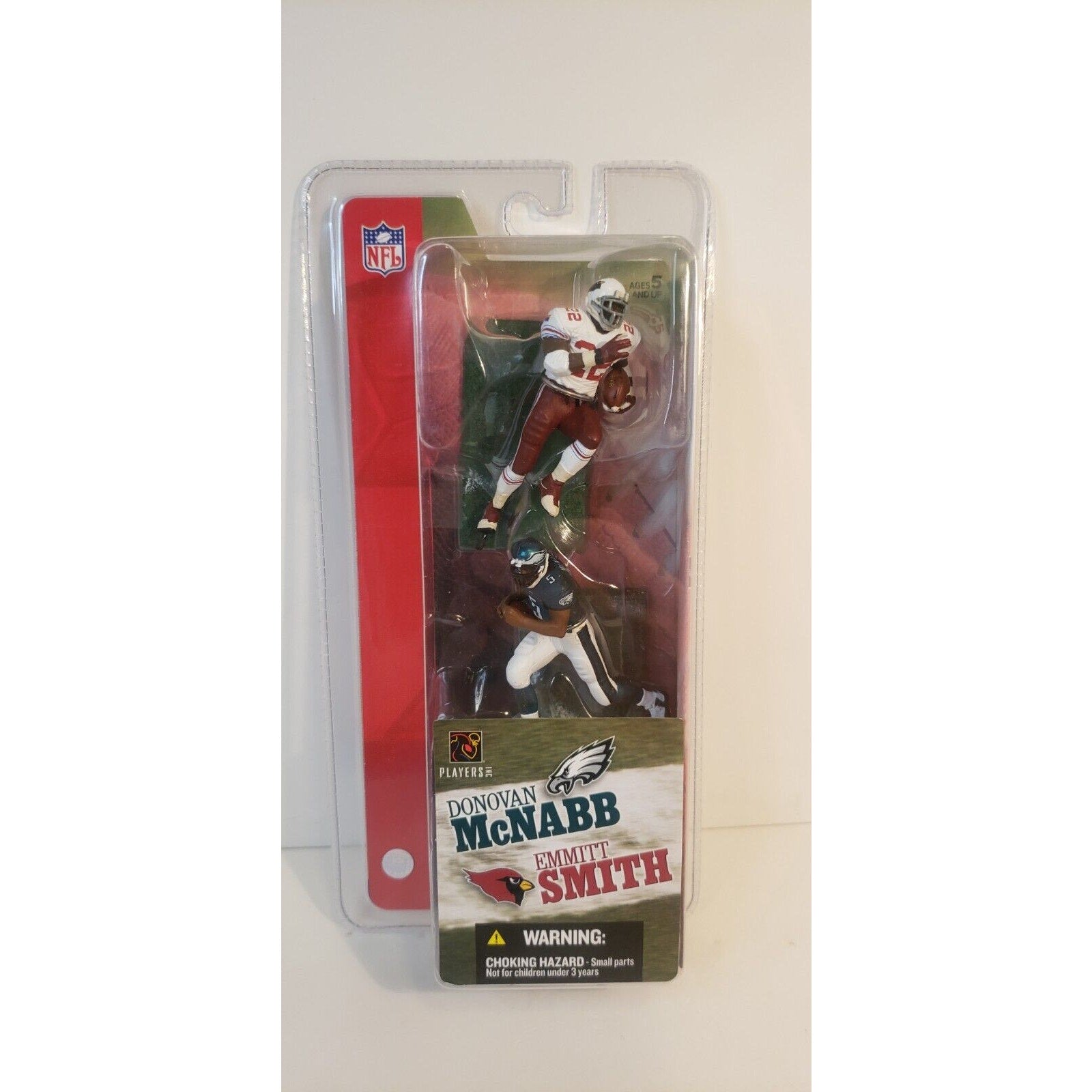 Donovan McNabb & Emmitt Smith 2004 McFarlane NFL 3" 2-pack Eagles/Cardinals NEW