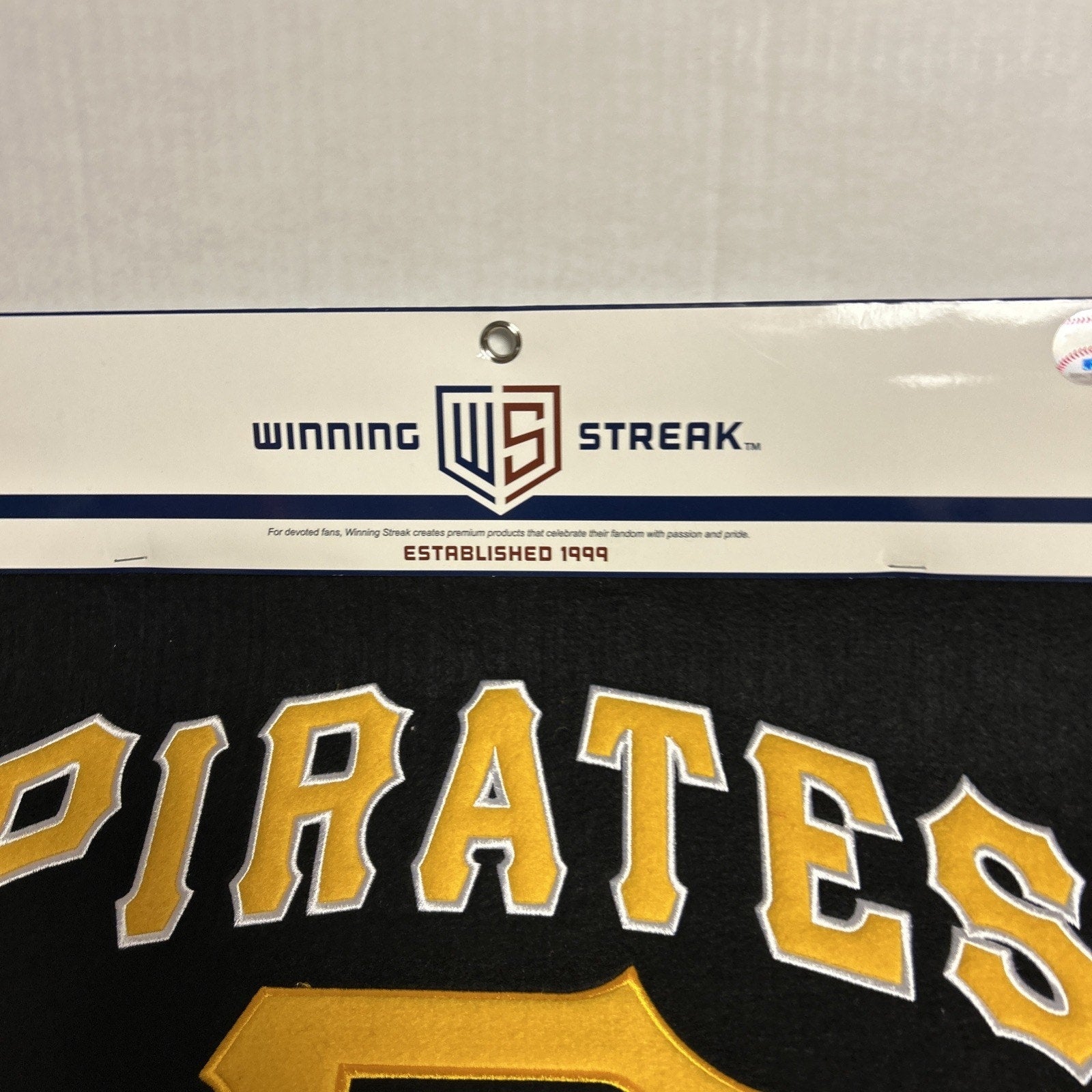 Pittsburgh Pirates Wool Blend MLB Champions Banner, 24" x 36"