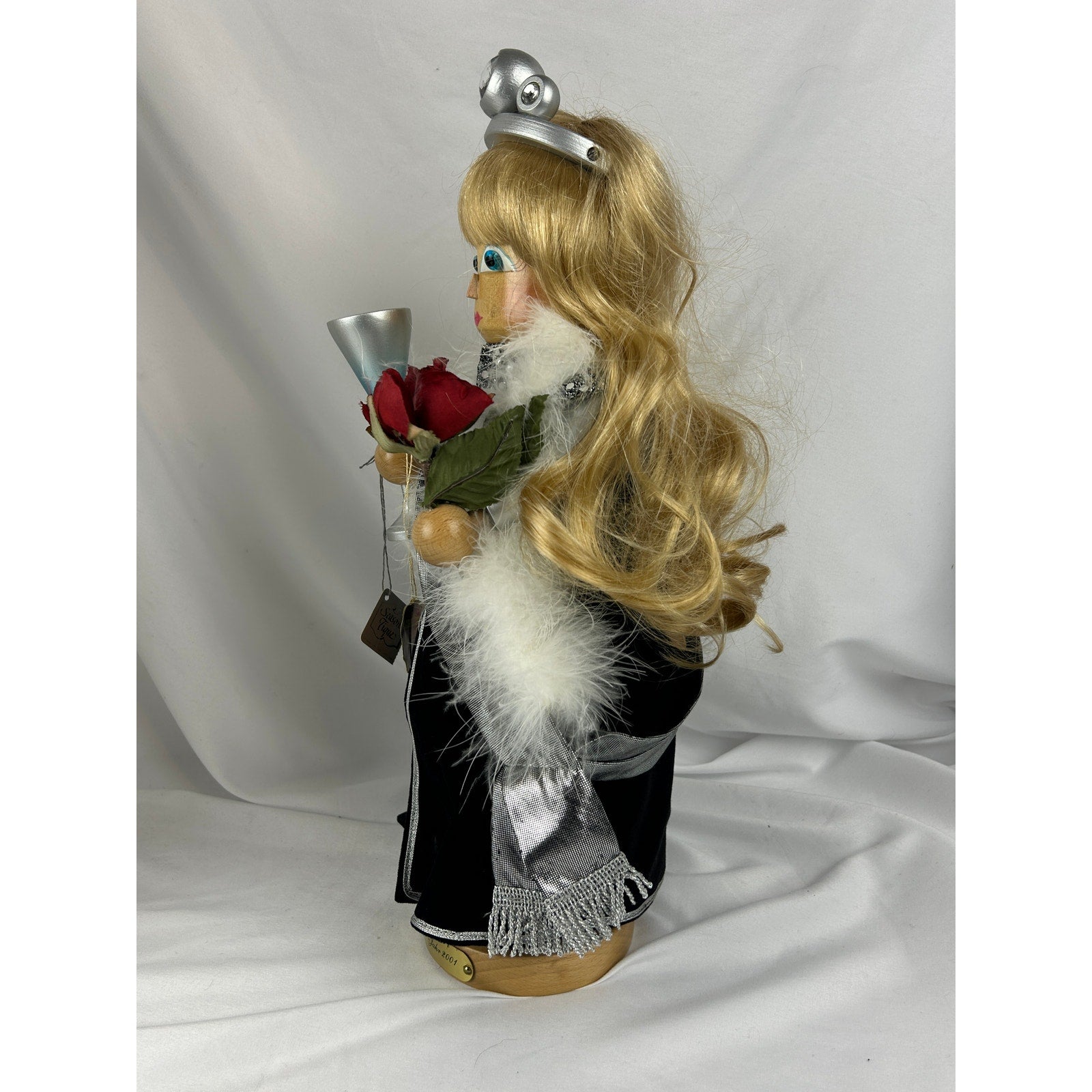 Steinbach Millennium Girl 2001 Nutcracker w Box Tags Champagne Rose Germany