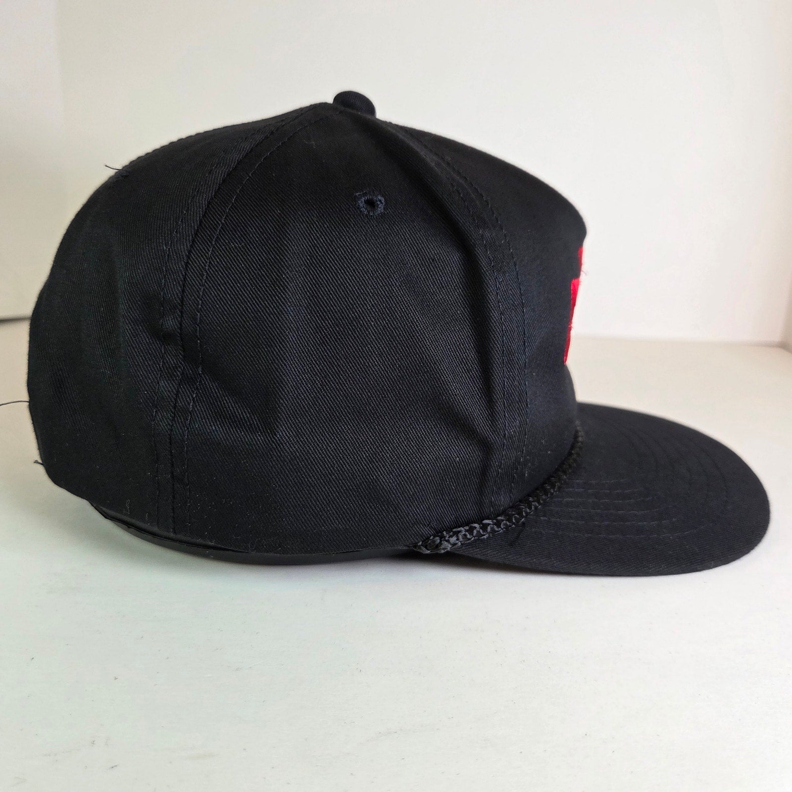 Vintage Chevrolet Racing Snapback Hat Black Red embroidery YoungAn Bangladesh