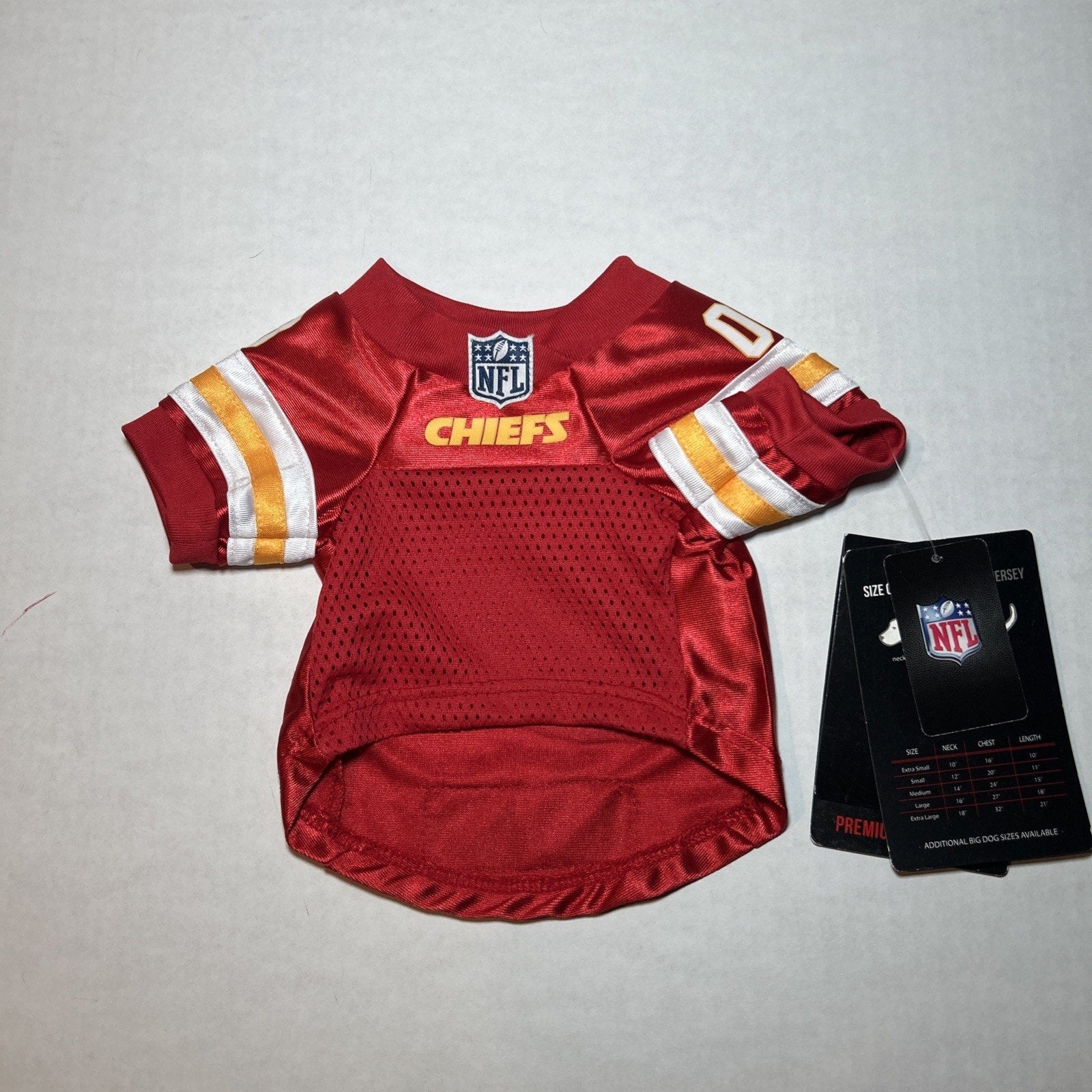 Kansas City Chiefs XS Dog Jersey