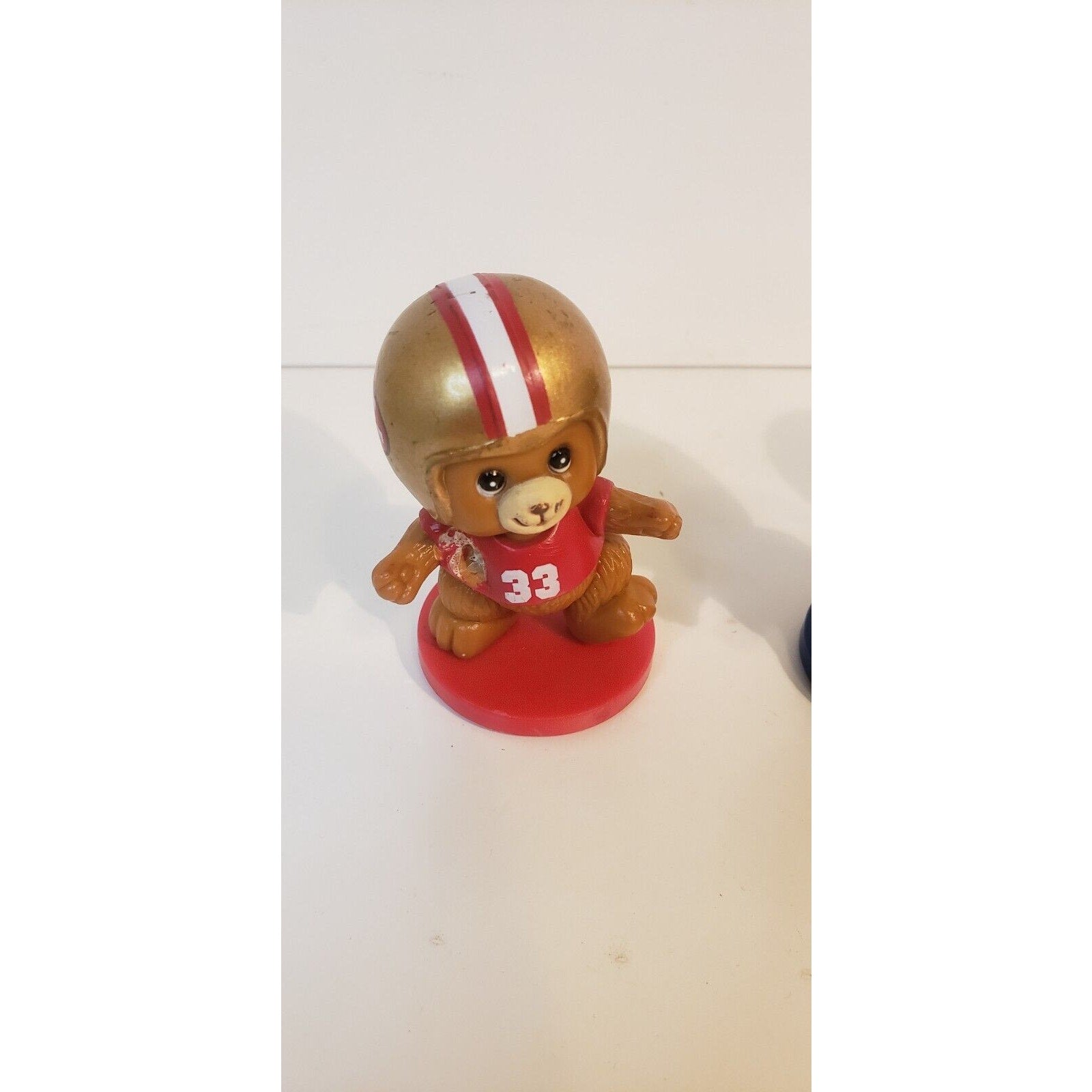 Russ Berrie NFL Bear Stamp Figures 49ers Broncos Giants Jets Vintage Lot 4