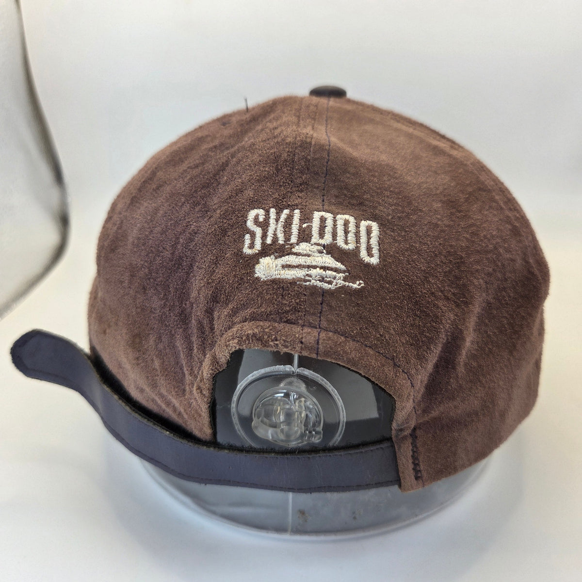 Ski-Doo Rotax Bombardier Leather Strapback Hat Cap Canada Made Vintage