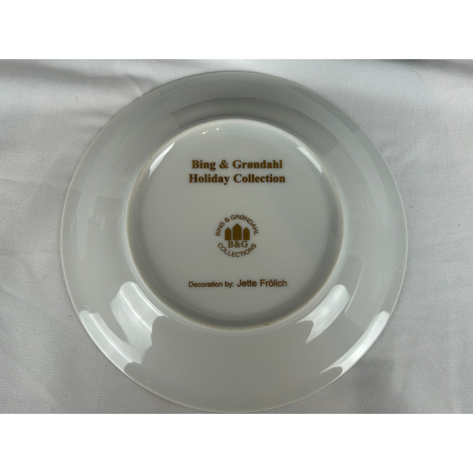 Bing Grondahl 1998 Holiday Cup Saucer Tea Plate Set Jette Frolich Boxed