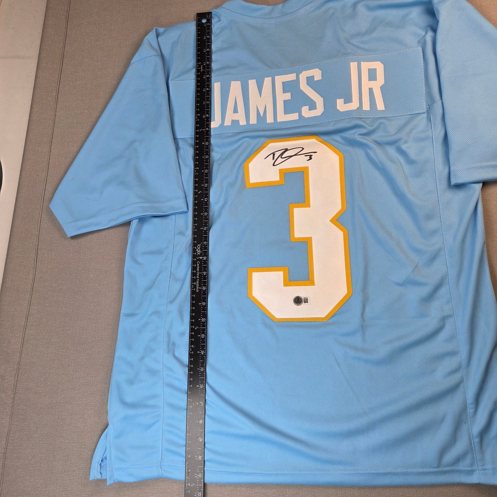 Derwin James Jr Signed Los Angeles Chargers Custom Jersey XL BAS Certified