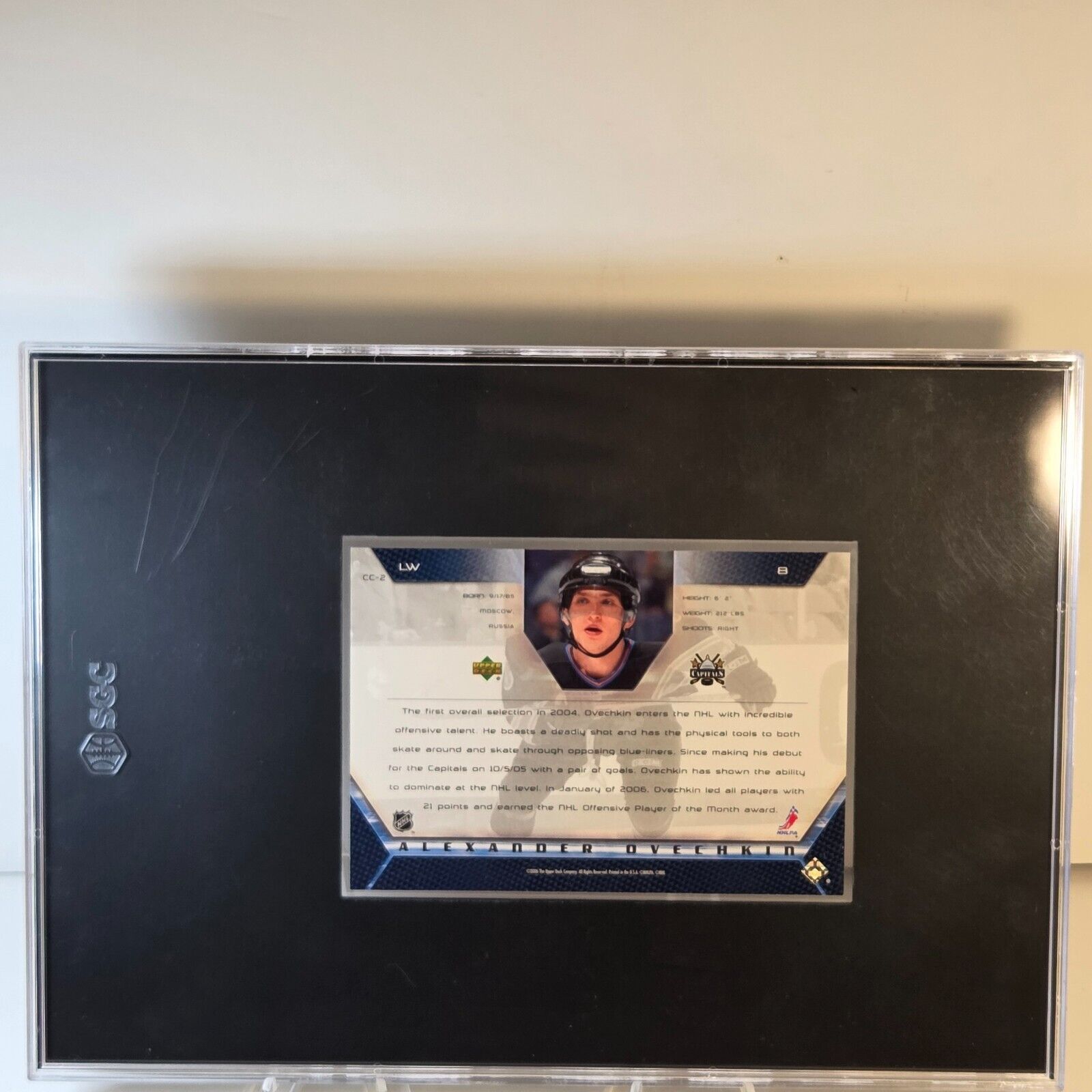 2005-06 Upper Deck Ultimate Ovechkin CC-2 Rookie Class Jumbo SGC 9.5 Pop 1
