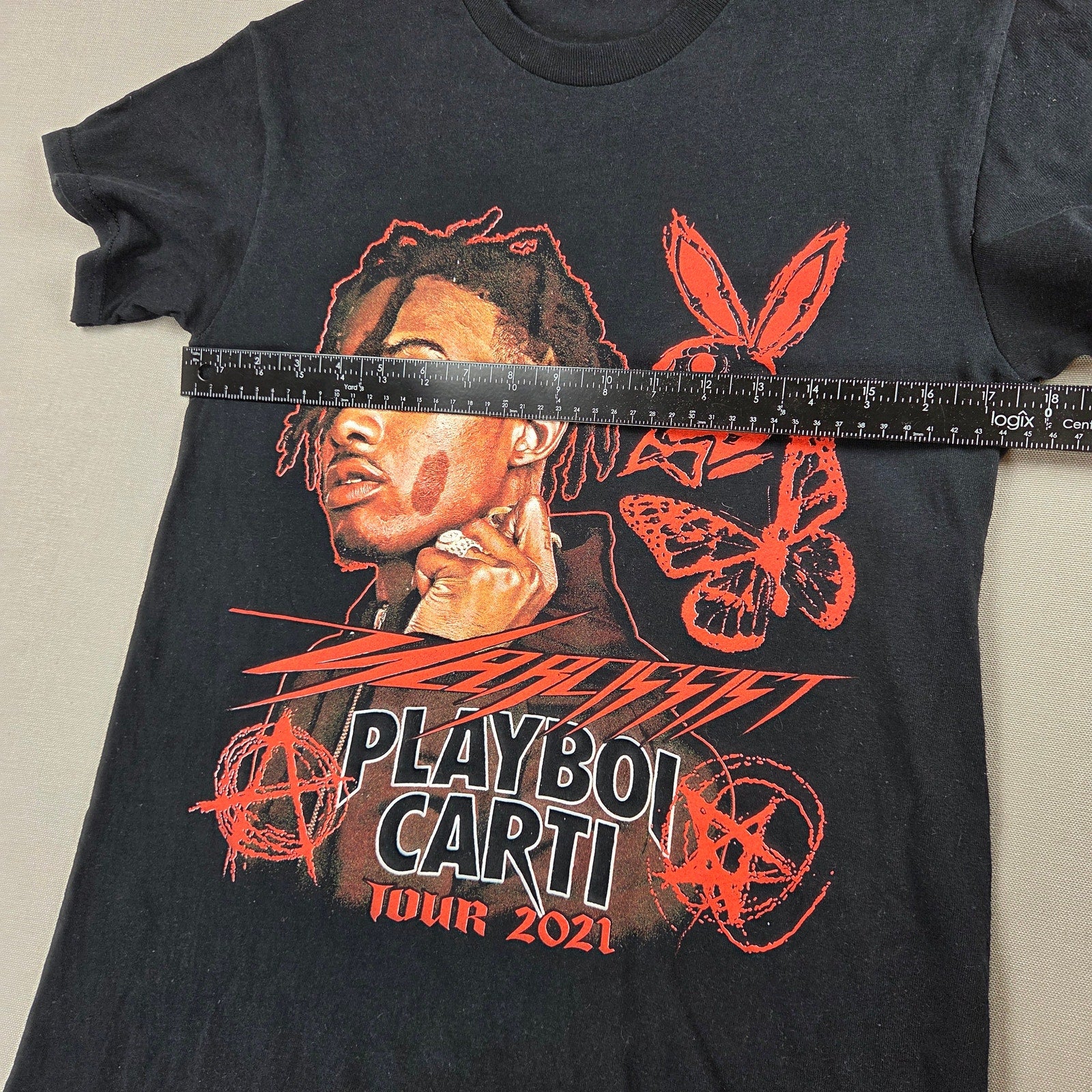 Playboi Carti Narcissist Tour 2021 Double Sided Concert T Shirt Small Sz S