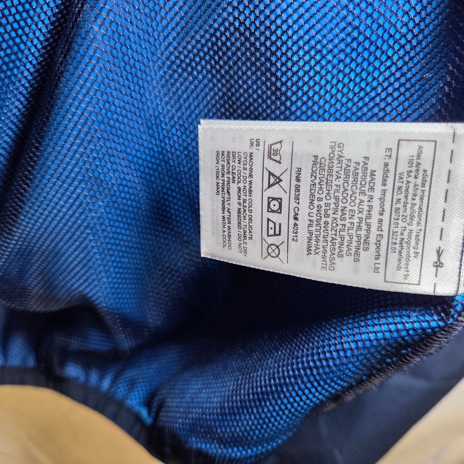 Adidas Skateboarding Climaproof Windbreaker Jacket L Blue Red White 2014