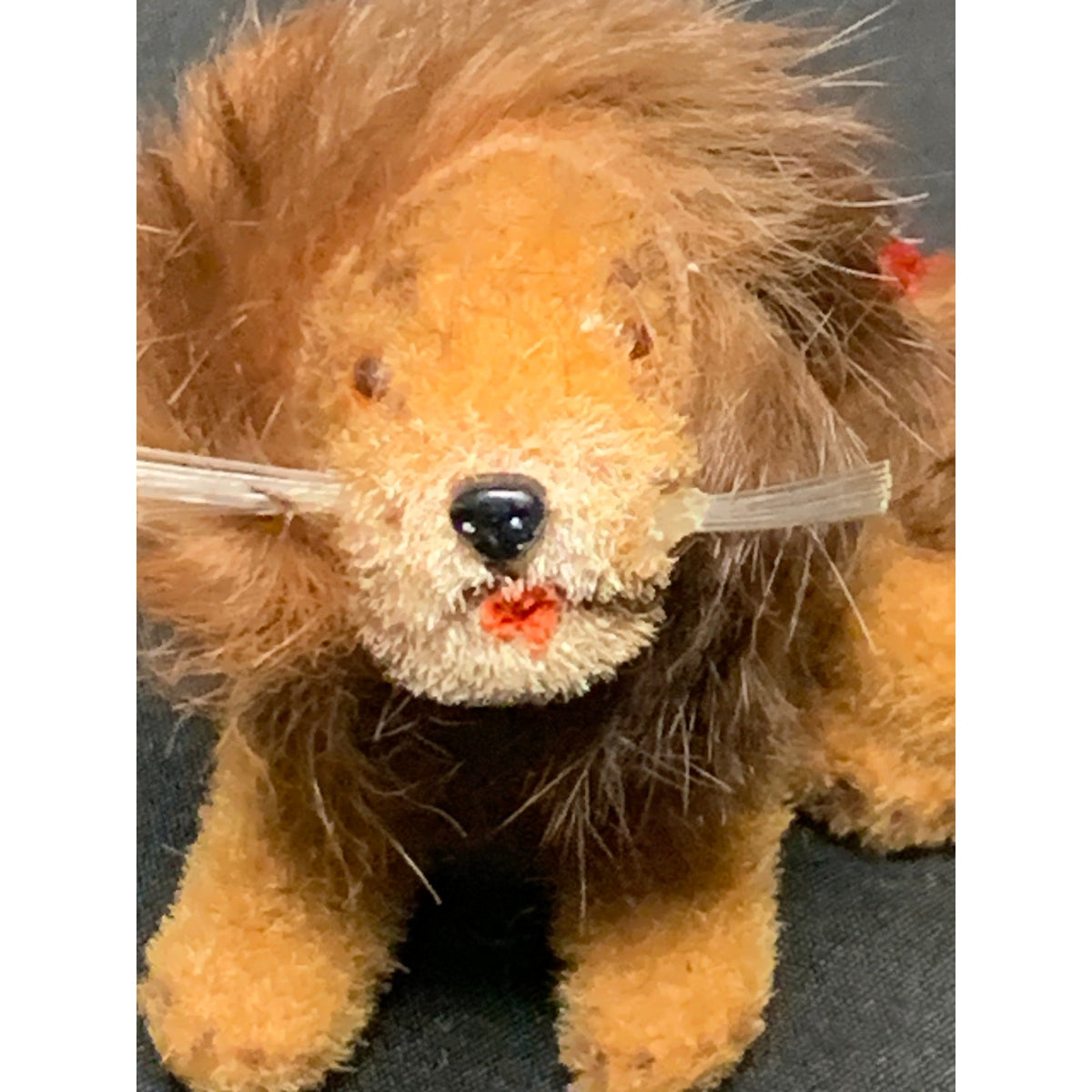 Vintage Wagner Handwork Flocked Lion Ornament West Germany Kunstlerschutz