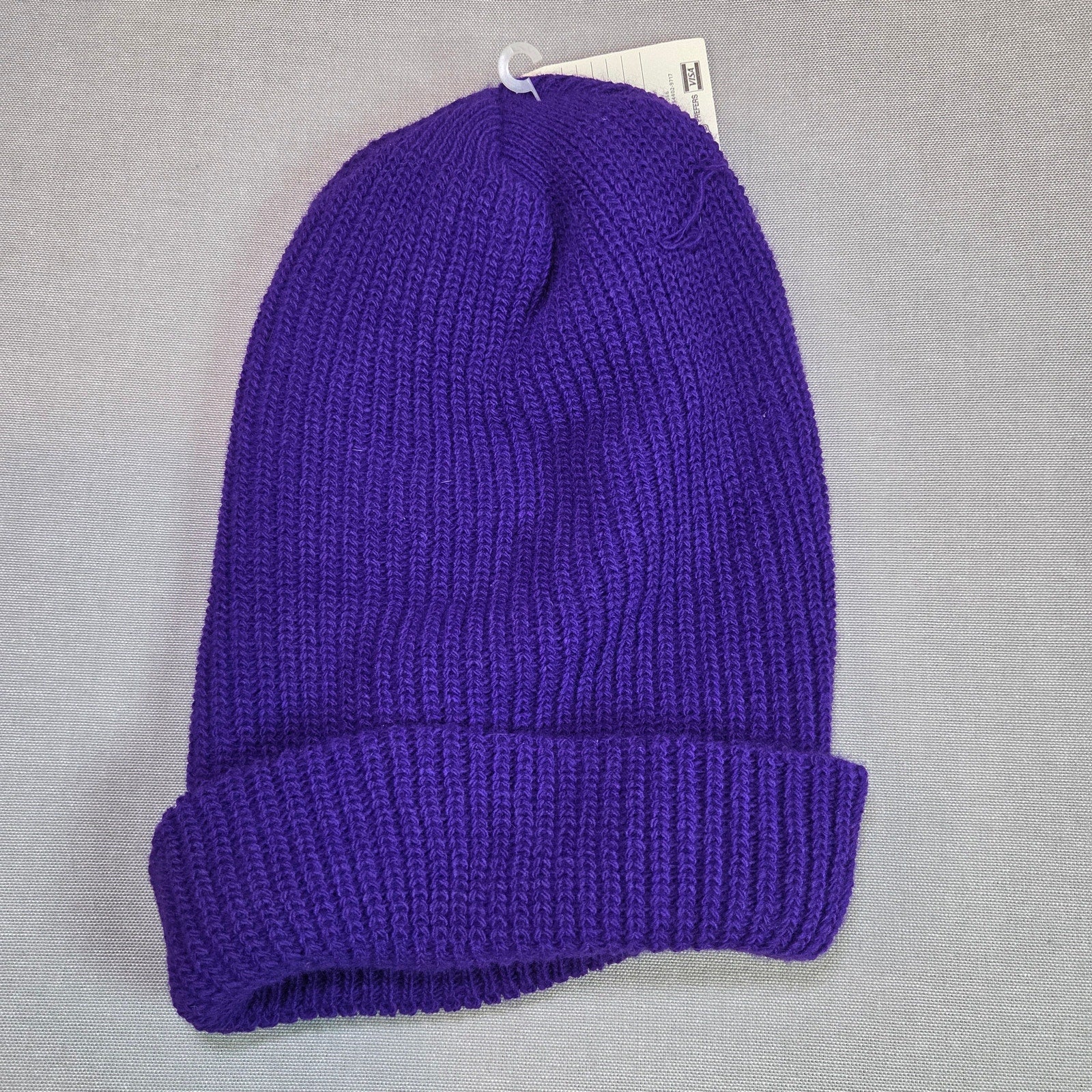 Vintage 1980s NOS Minnesota Vikings Team NFL Balaclava Hat Rossmor Made USA