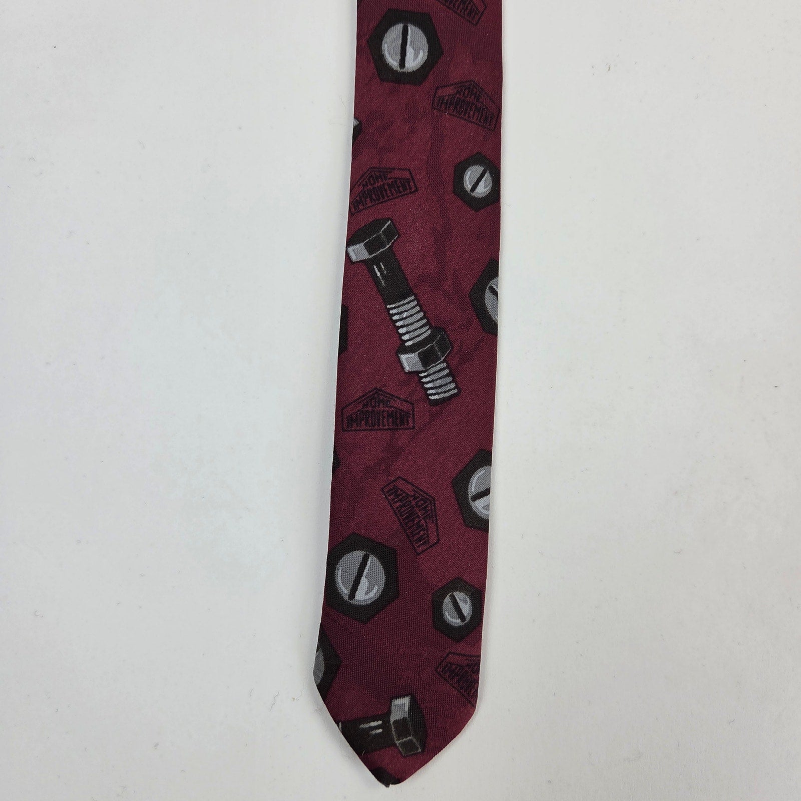 Vintage Home Improvement Binford Tools Nuts & Bolts Novelty Tie USA 57"