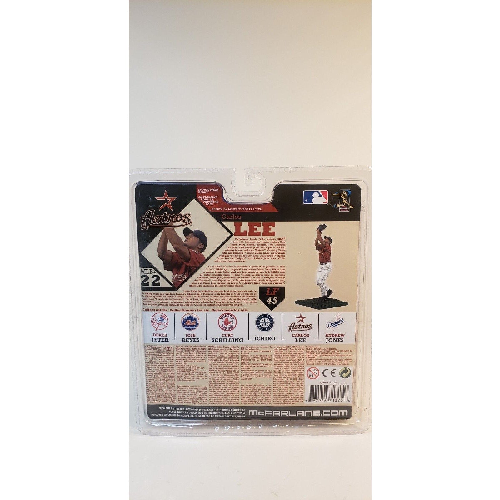McFarlane Carlos Lee Astros MLB Sports Picks Series 22 Figure Sealed