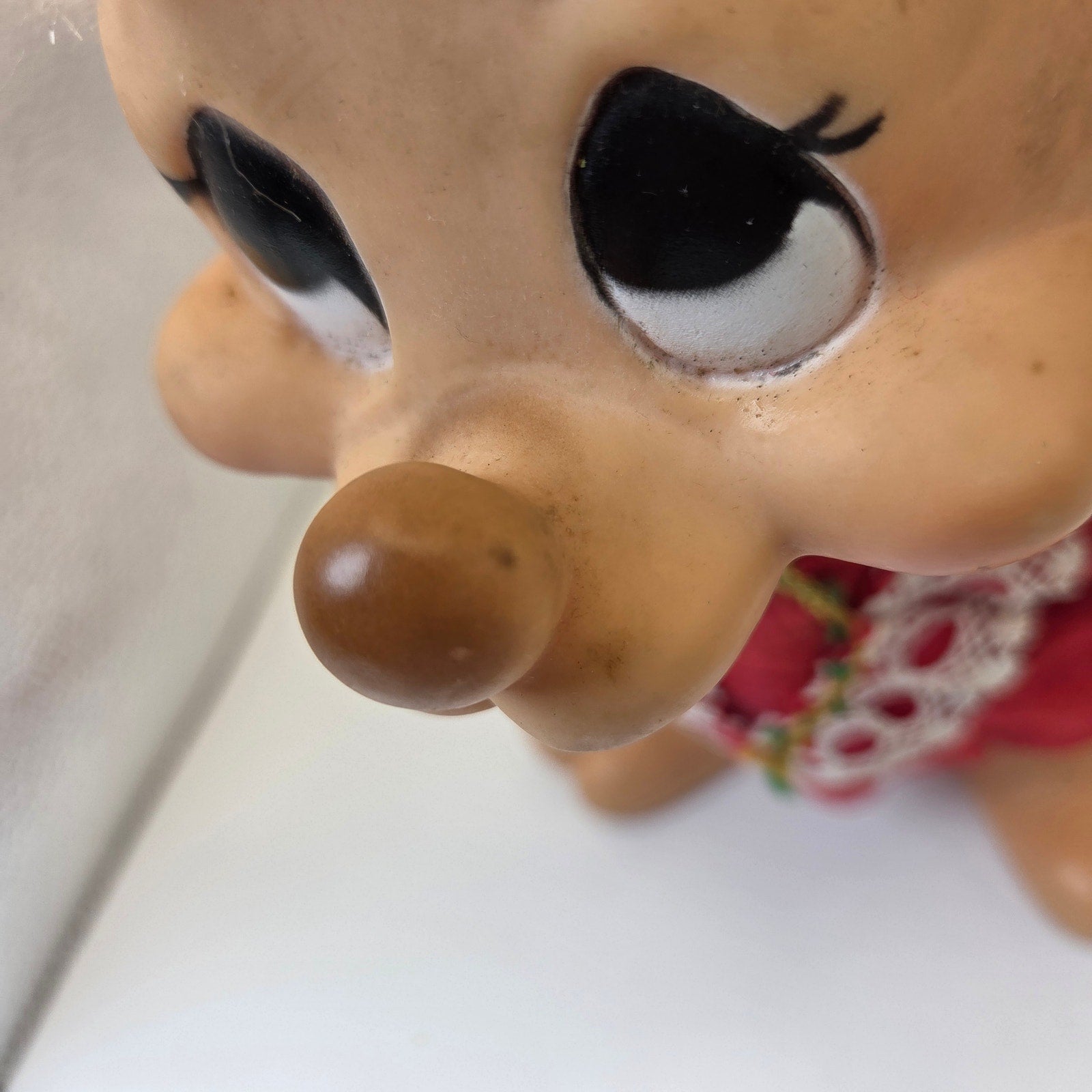 Huron Products Co Vintage Mouse Holiday Figure Large Ears Rotating Head