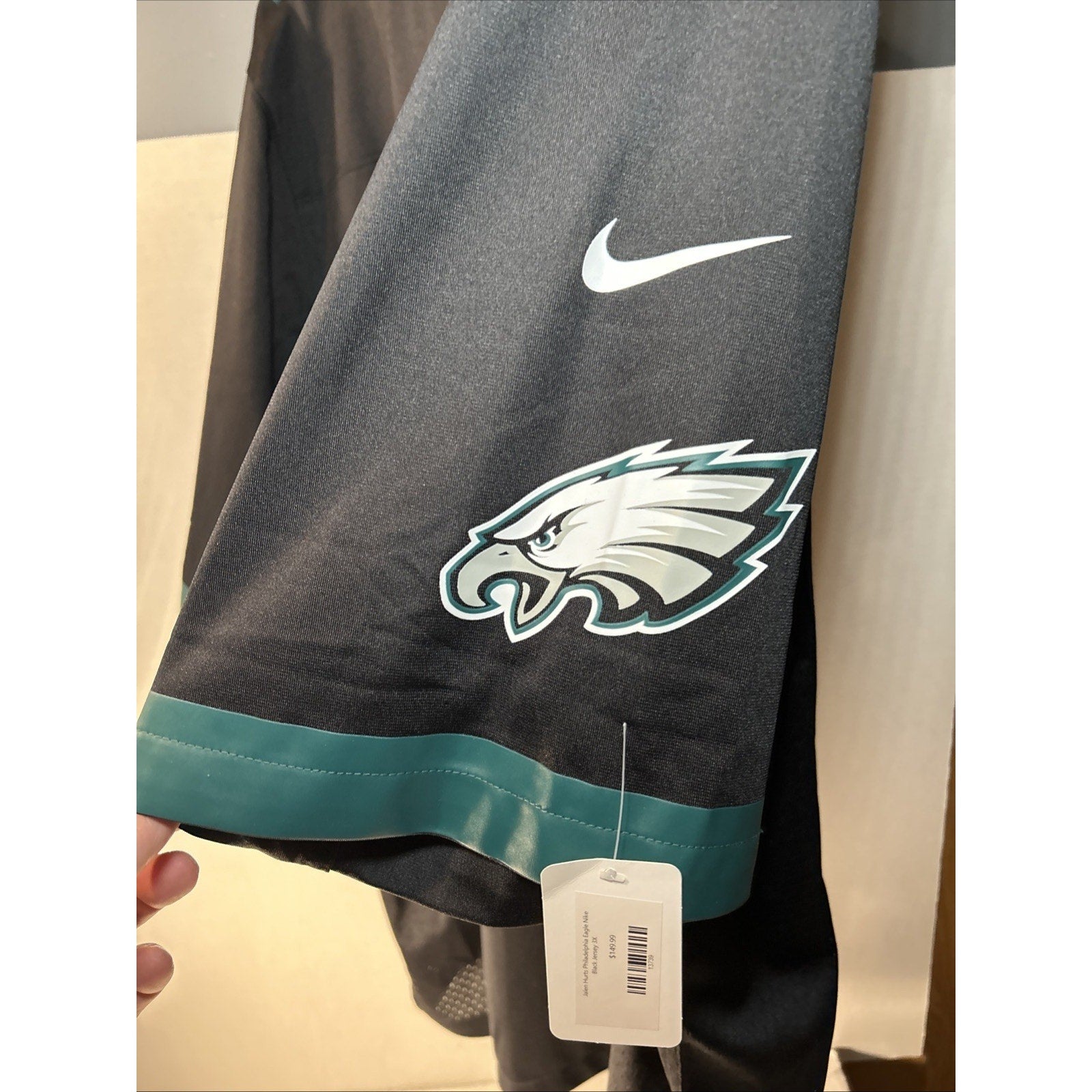 Nike On Field Jalen Hurts Eagles Black Jersey 3XL Vapor Limited 2002 NWT