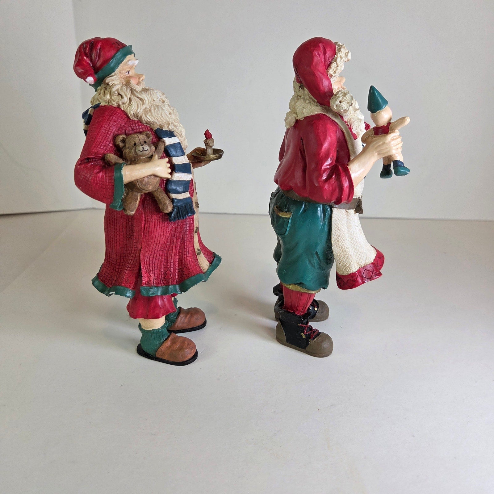 Midwest Importers Santa Pair – Christmas Figurines 9" Holiday Decor