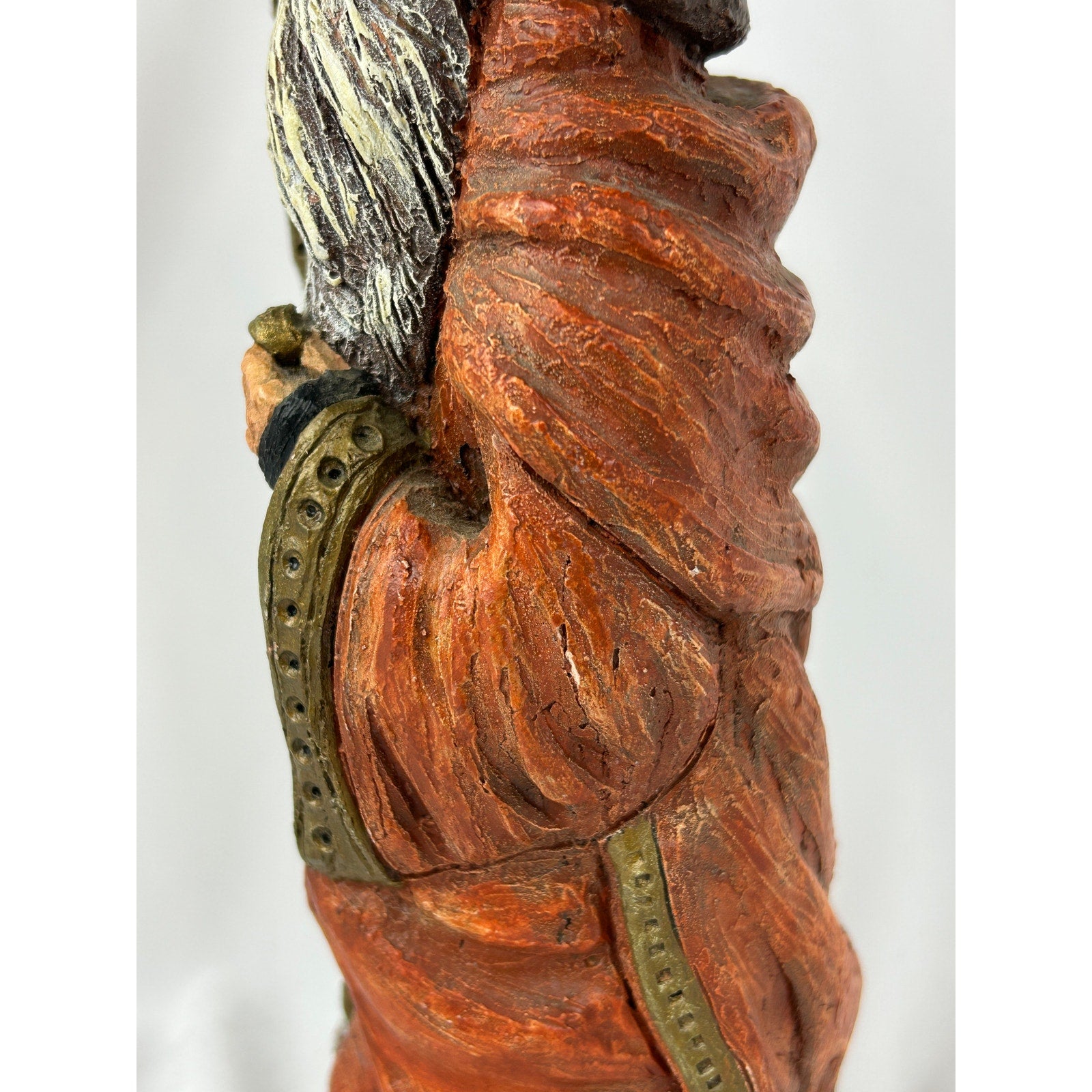 Mike Makras Gandalf Sculpture Hand Painted Wizard Figure Vintage Art 1980