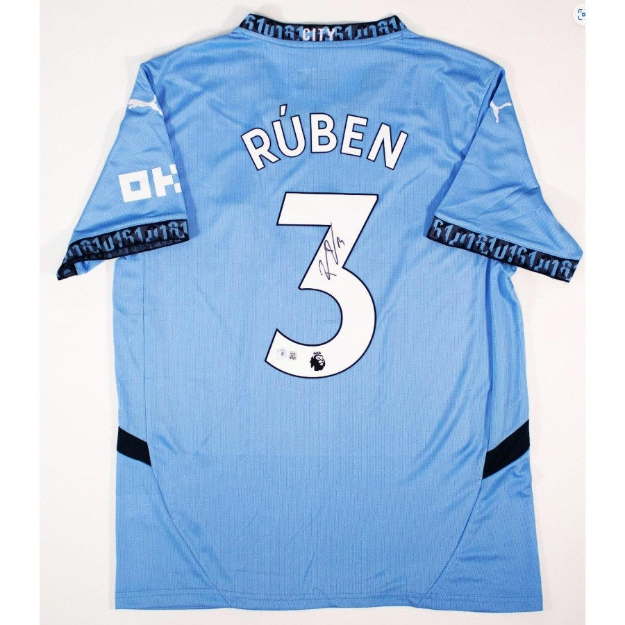 Rúben Dias Signed Manchester City Jersey Puma Medium Beckett Auth BC08844