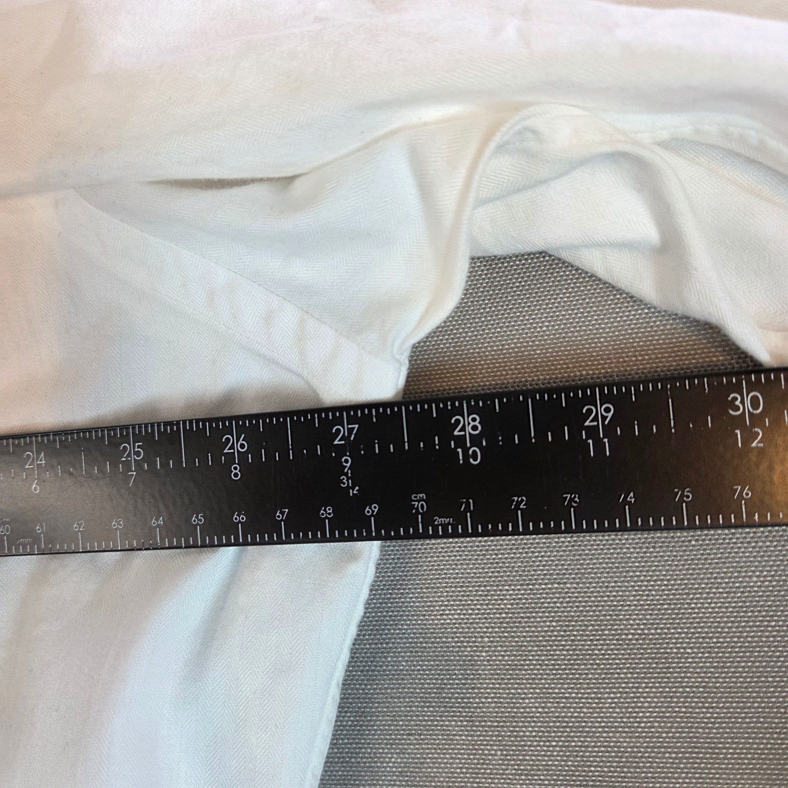 Polo Ralph Lauren Andrew White Dress Shirt 18 34/35 Made in Hong Kong