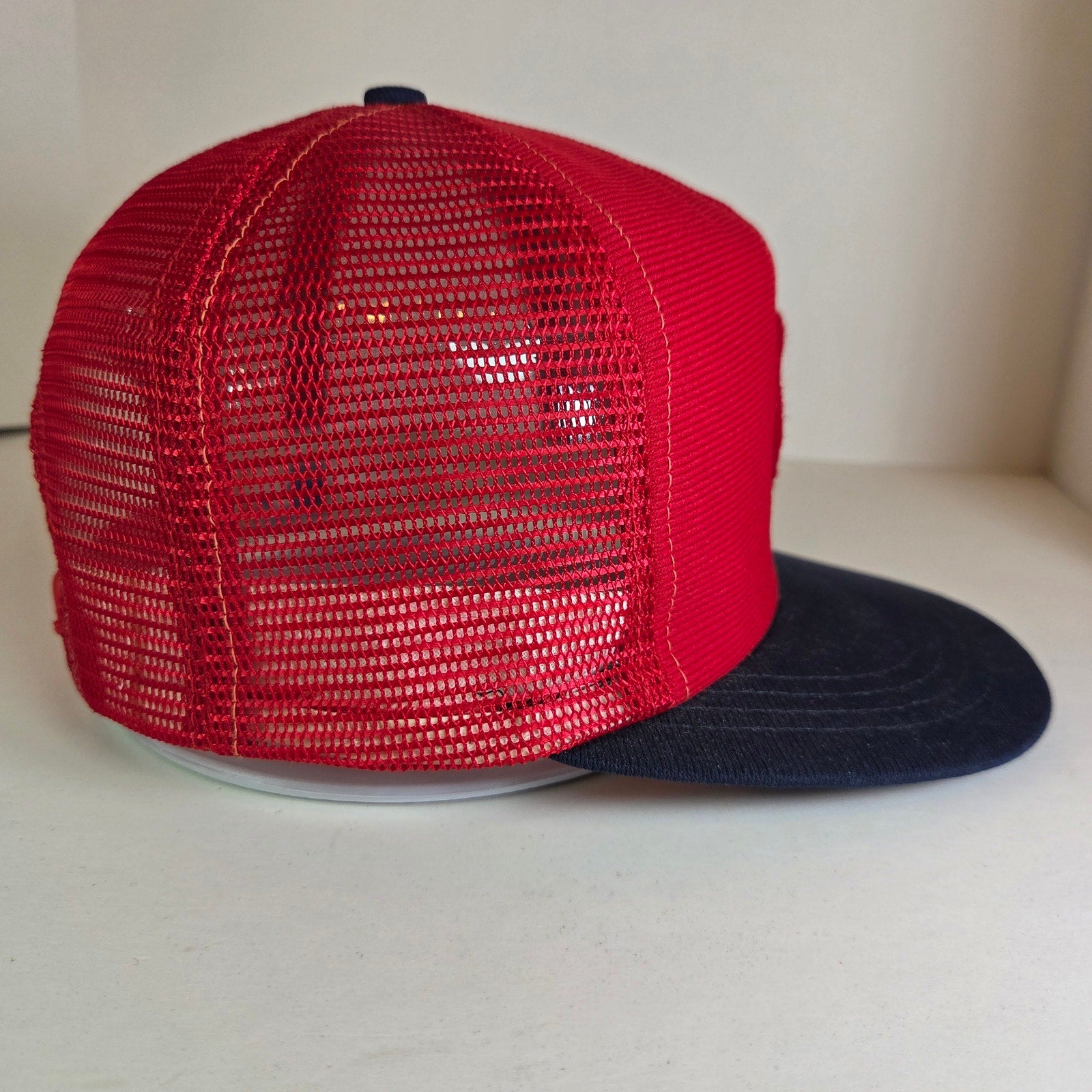 Vintage Minnesota Twins TC Logo Trucker Hat Red Mesh Snapback MLB