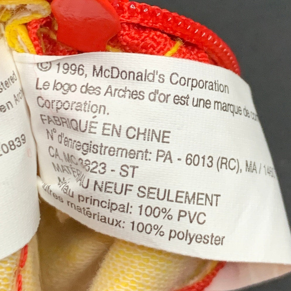 1996 McDonalds Mini Backpack Coin Purse Wrist Pack Happy Meal Toy Vintage