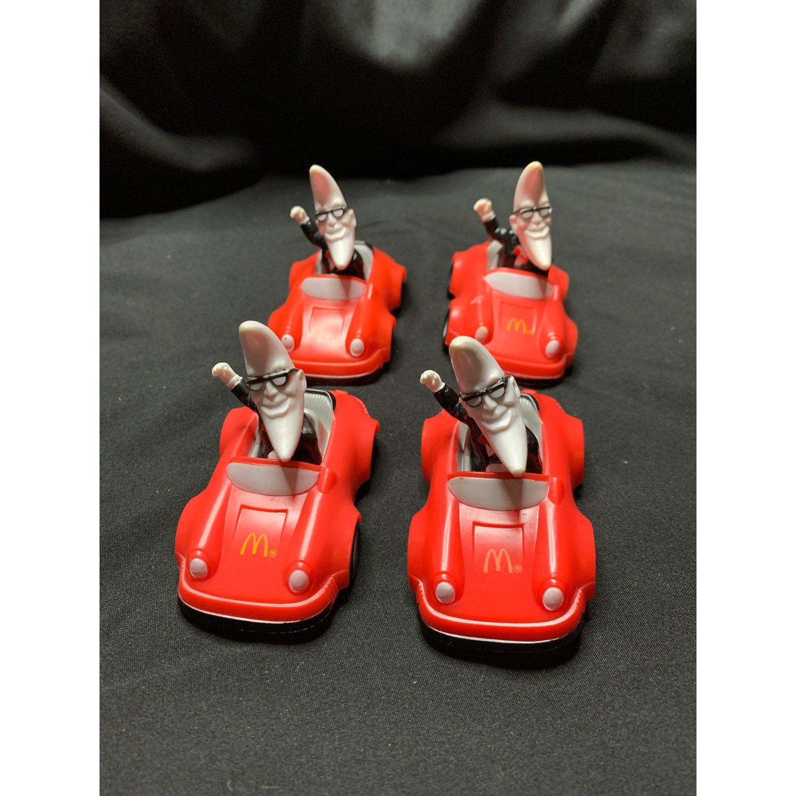 Vintage 1988 McDonalds Mac Tonight Sports Car Happy Meal Toys Lot of 4