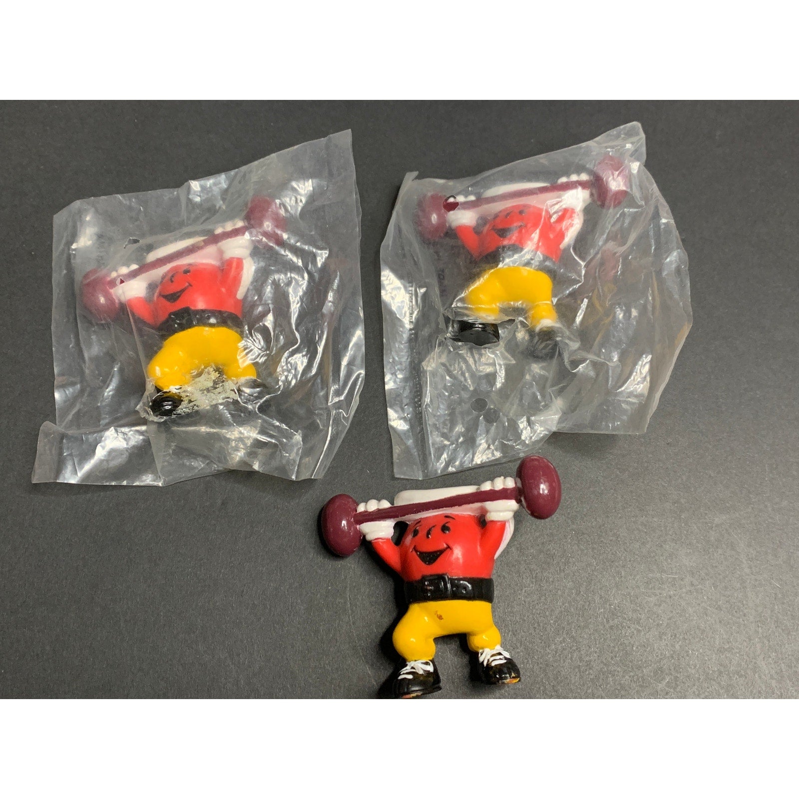 Vintage Kraft Kool-Aid Man Sports PVC Figures Lot 7 Tennis Lifting Basketball