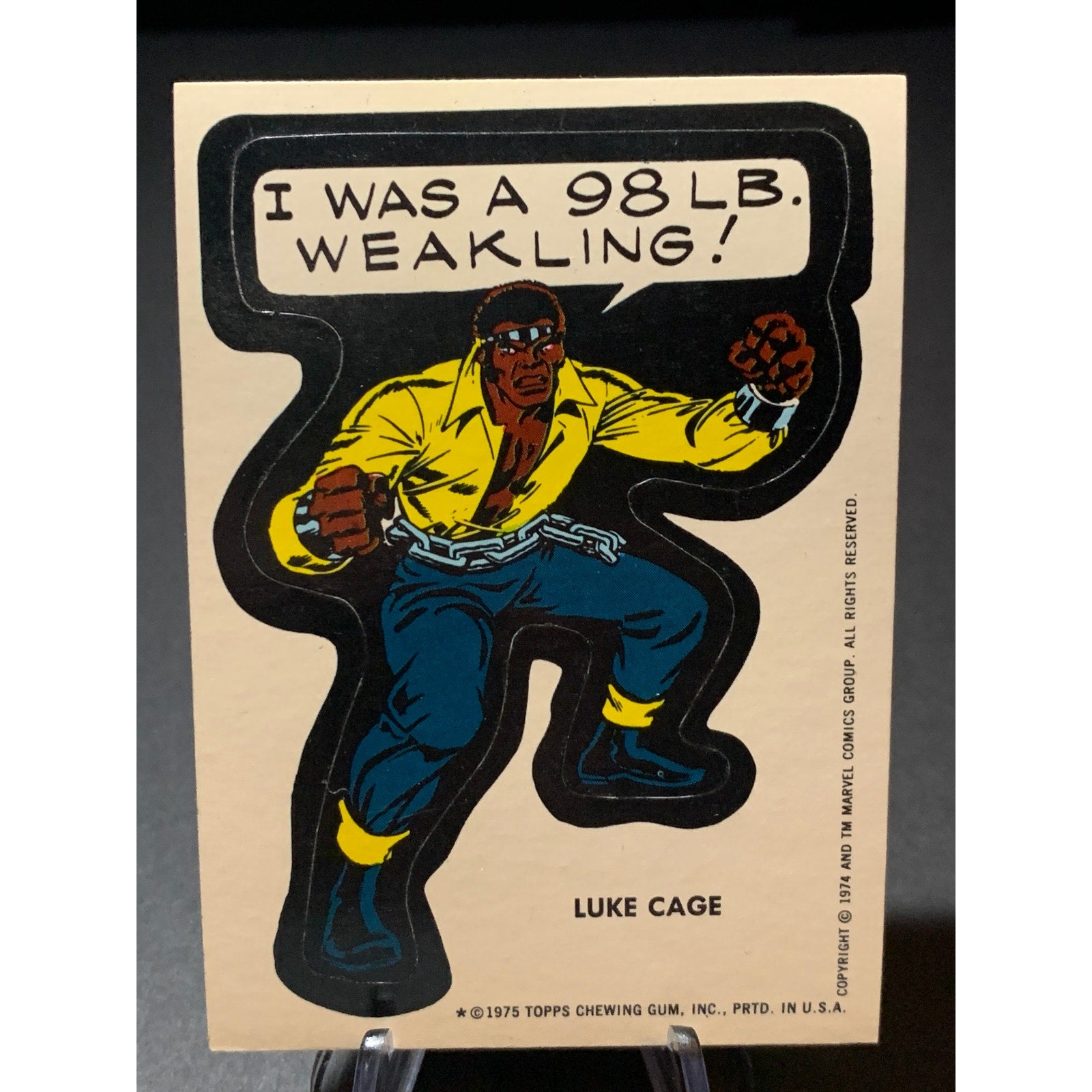 1974-1976 Topps Marvel Super Heroes Stickers Lot 8 Thor Luke Cage Thing