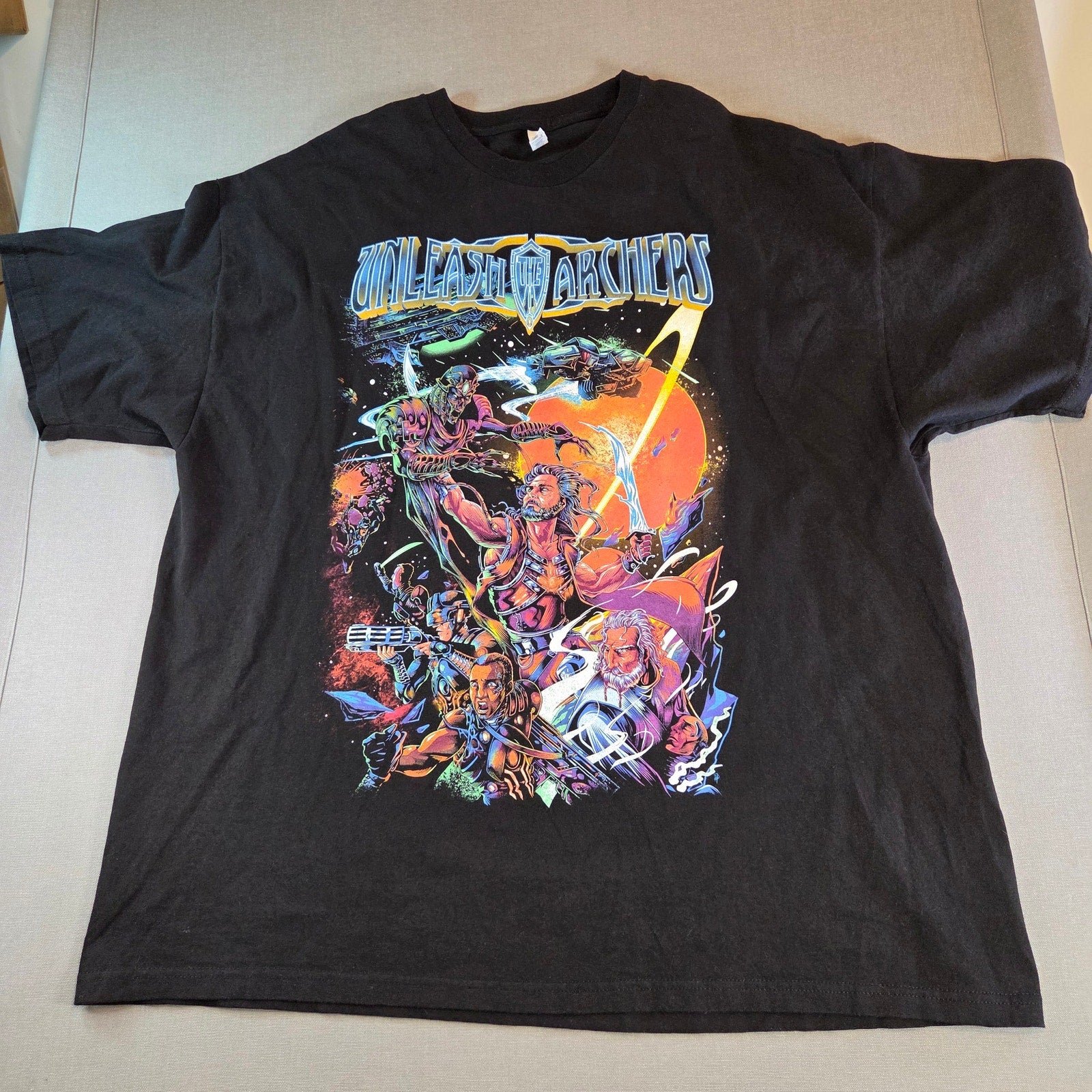 Unleash the Archers Band Tee Graphic Shirt 3XL Black Metal Concert