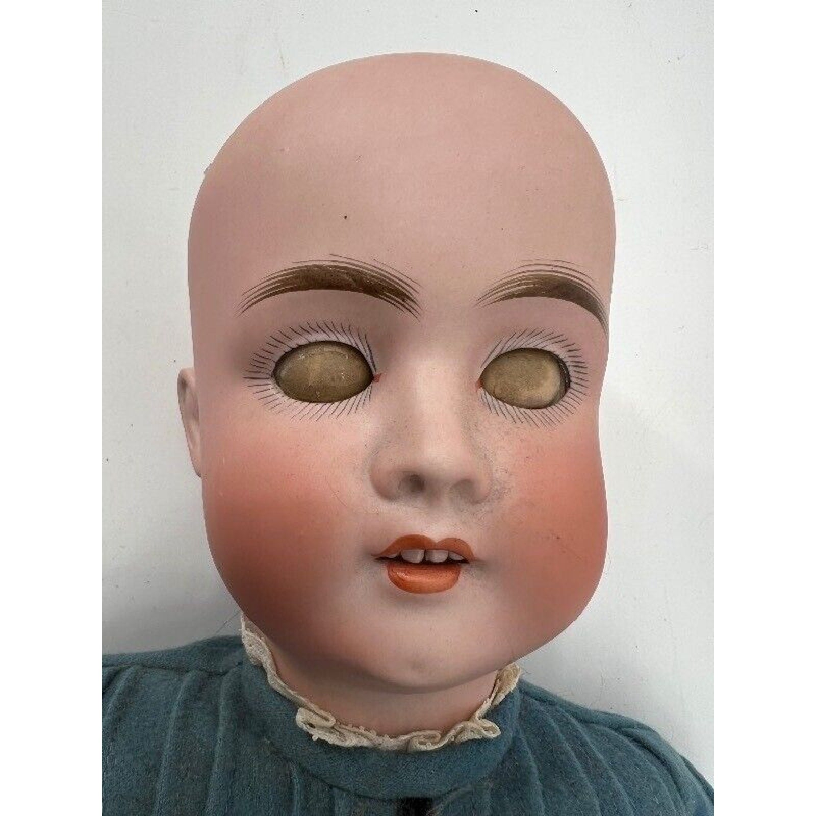Antique 1906 Schoenau & Hoffmeister Bisque Doll 22” Open Mouth Compo Body