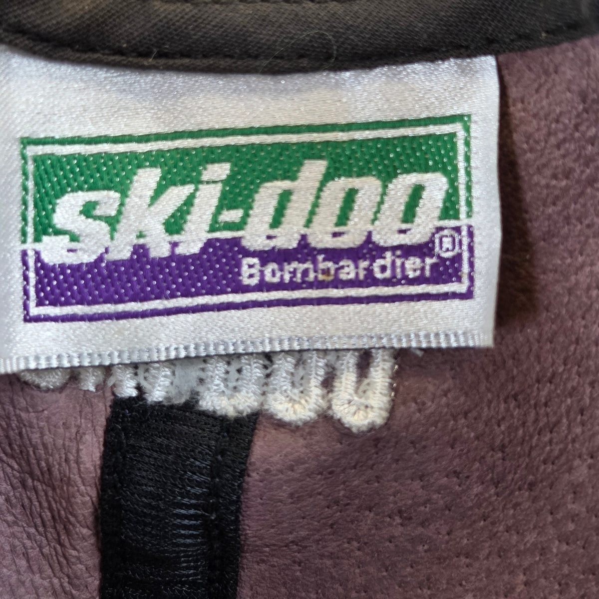 Ski-Doo Rotax Bombardier Leather Strapback Hat Cap Canada Made Vintage
