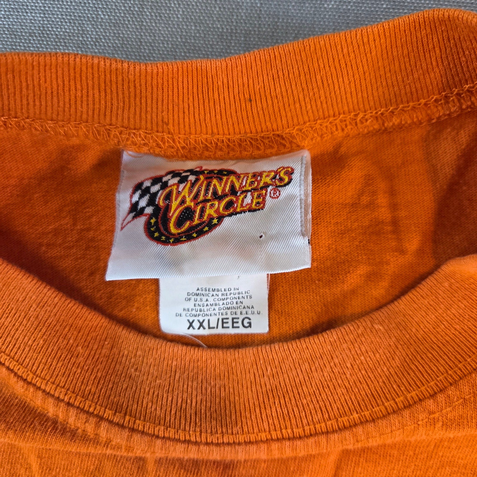 Vintage Tony Stewart #20 NASCAR Winner’s Circle Sleeveless Tee XXL Orange