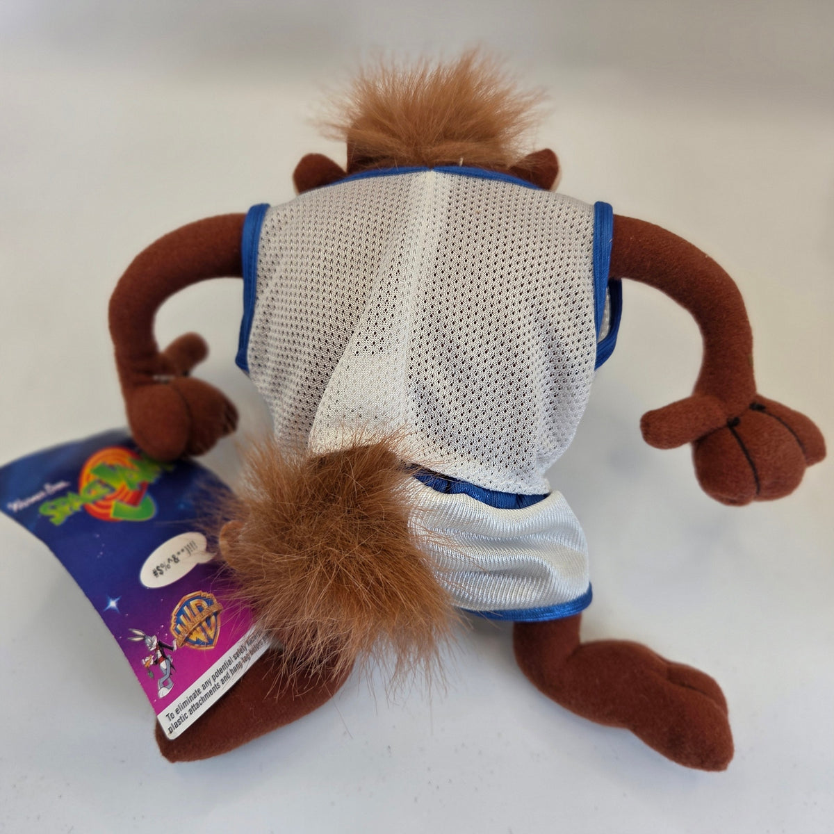 1996 McDonald's Space Jam Taz Plush Looney Tunes Tasmanian Devil Tag 8"