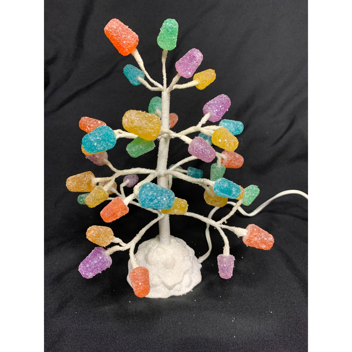 Dept 56 Gumdrop Tree 52967 9 in LED Lighted Village Accessory Tested Box