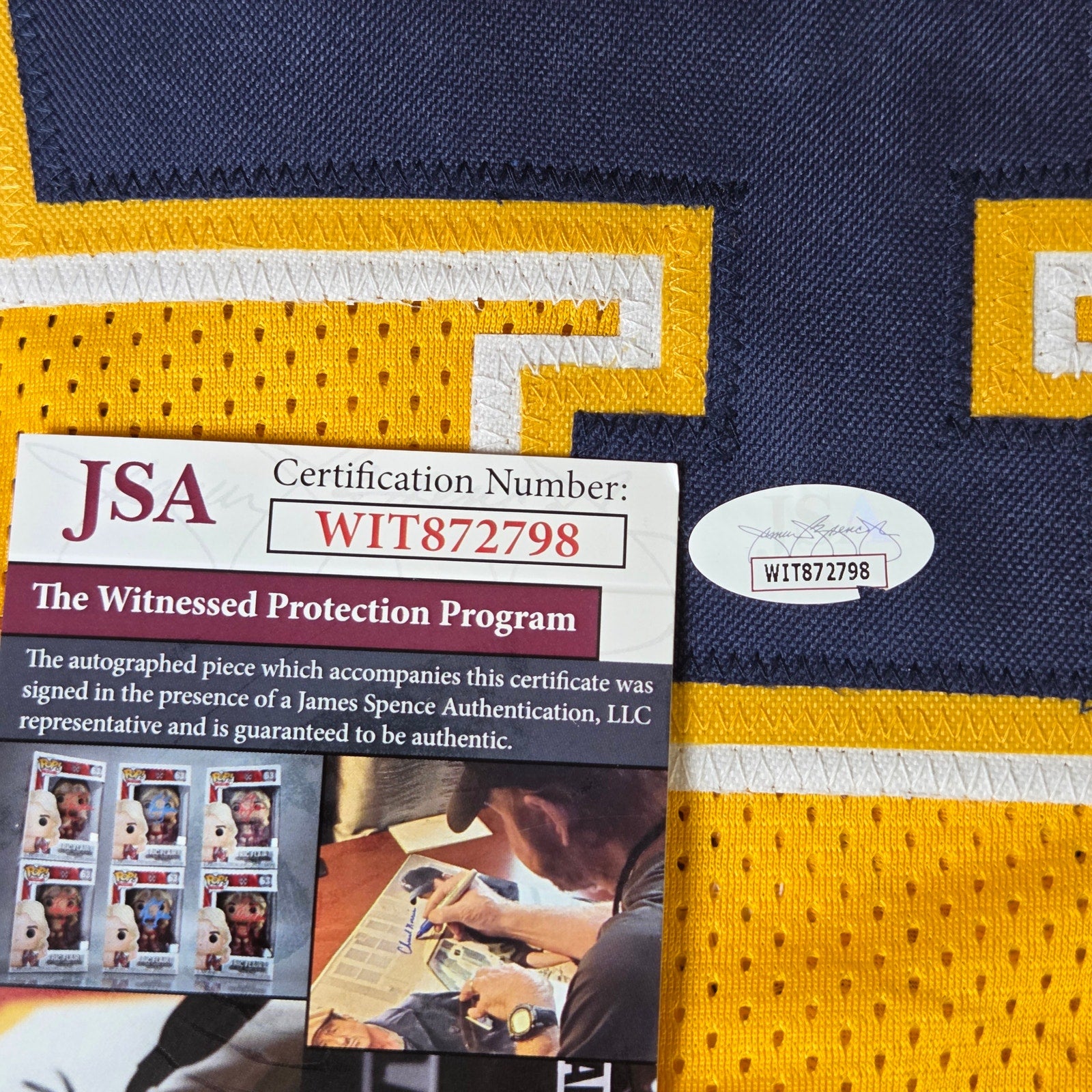 Antonio Gates Signed Kent State Basketball Custom Jersey JSA Witness